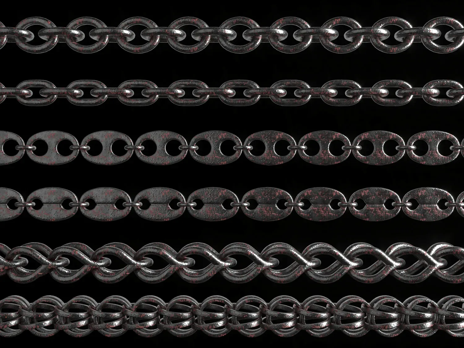 30 IMM Chain Curve Brush (ZBrush, 3DSMax, Mesh)