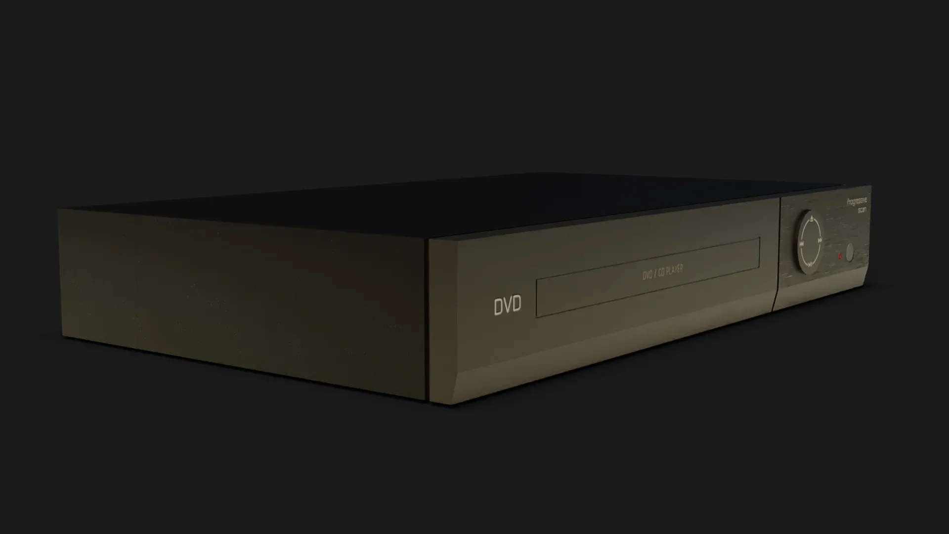DVD Player Game Ready LowPoly FlippedNormals