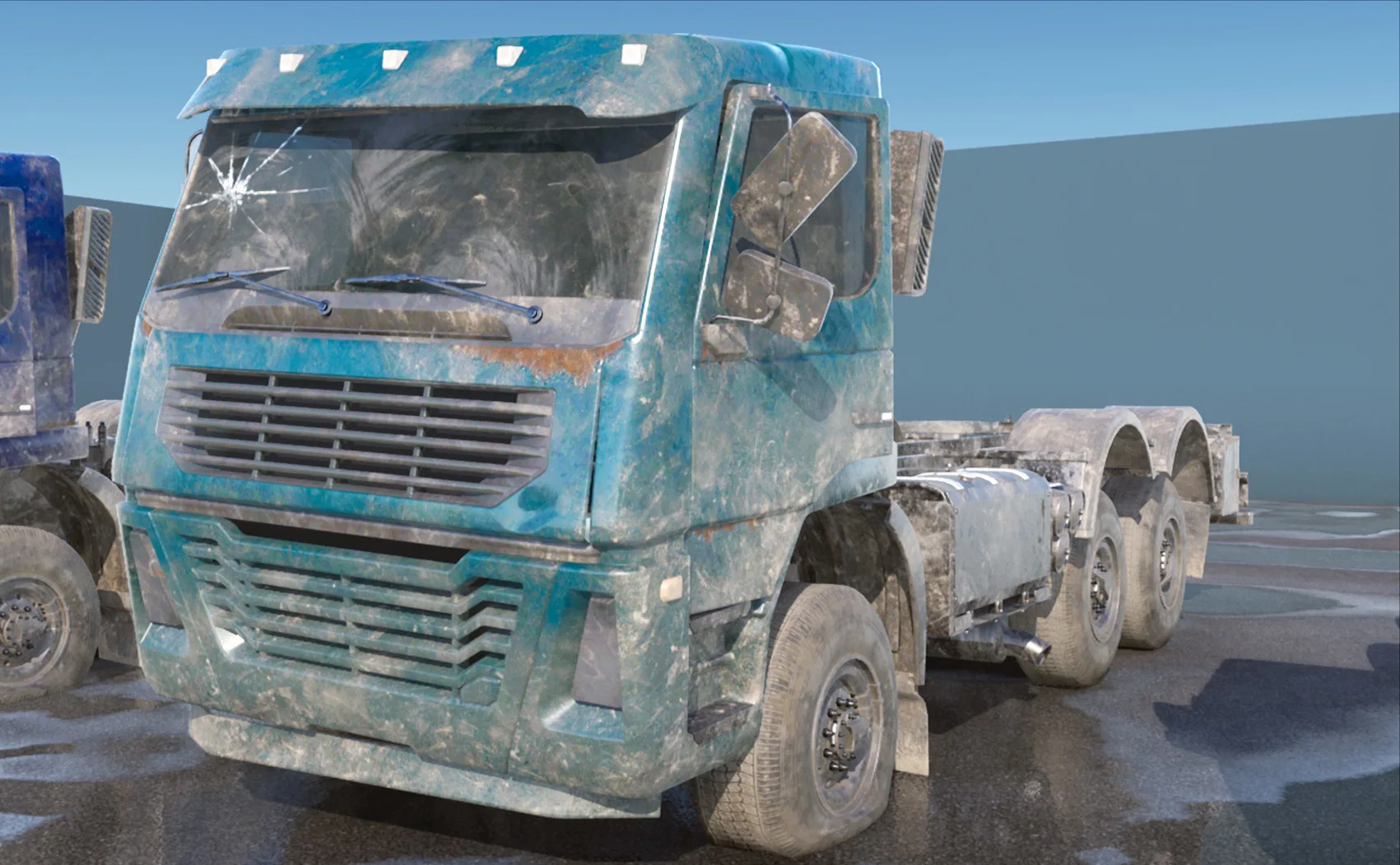 Old Vehicle Truck Prop UE4