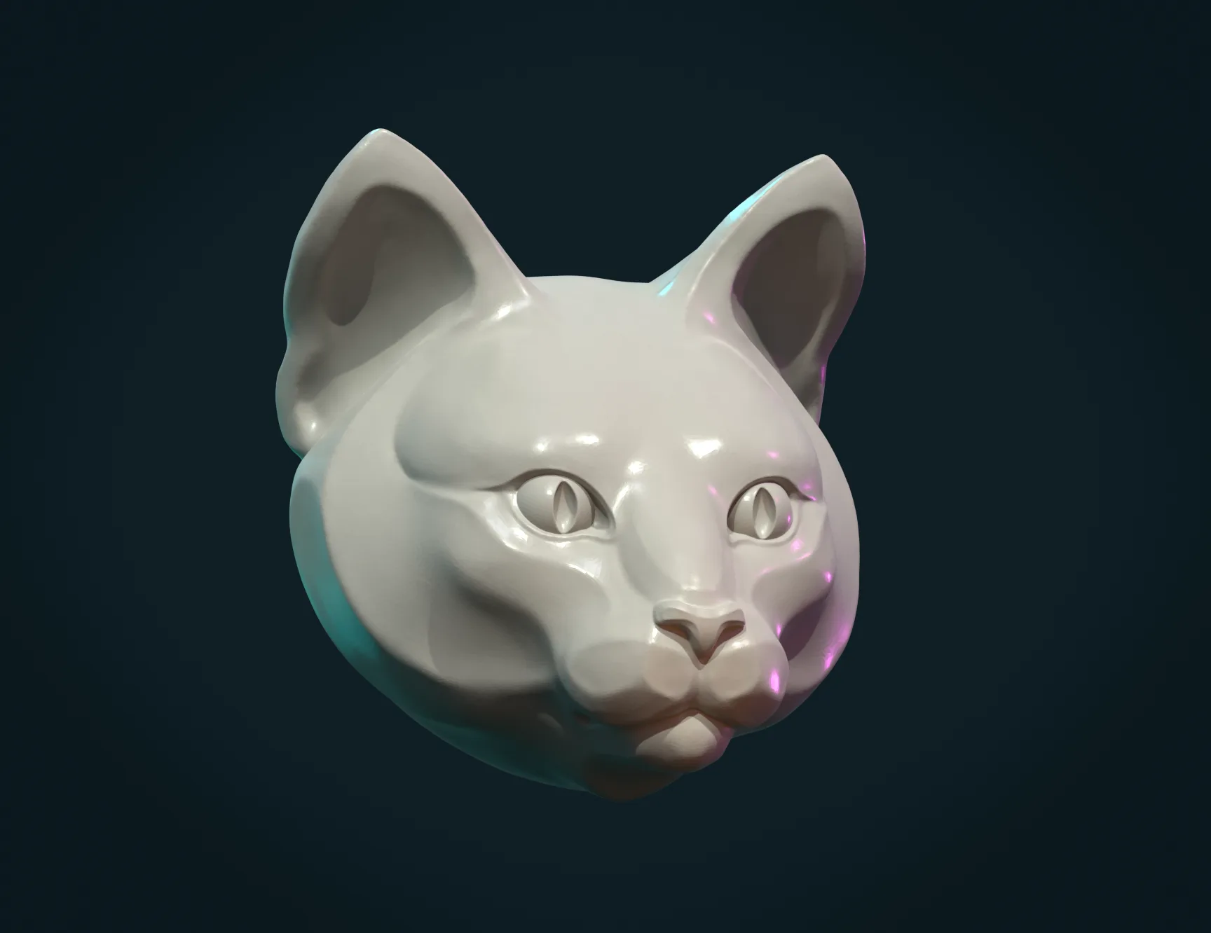 Cat Head - 3D Print Ready