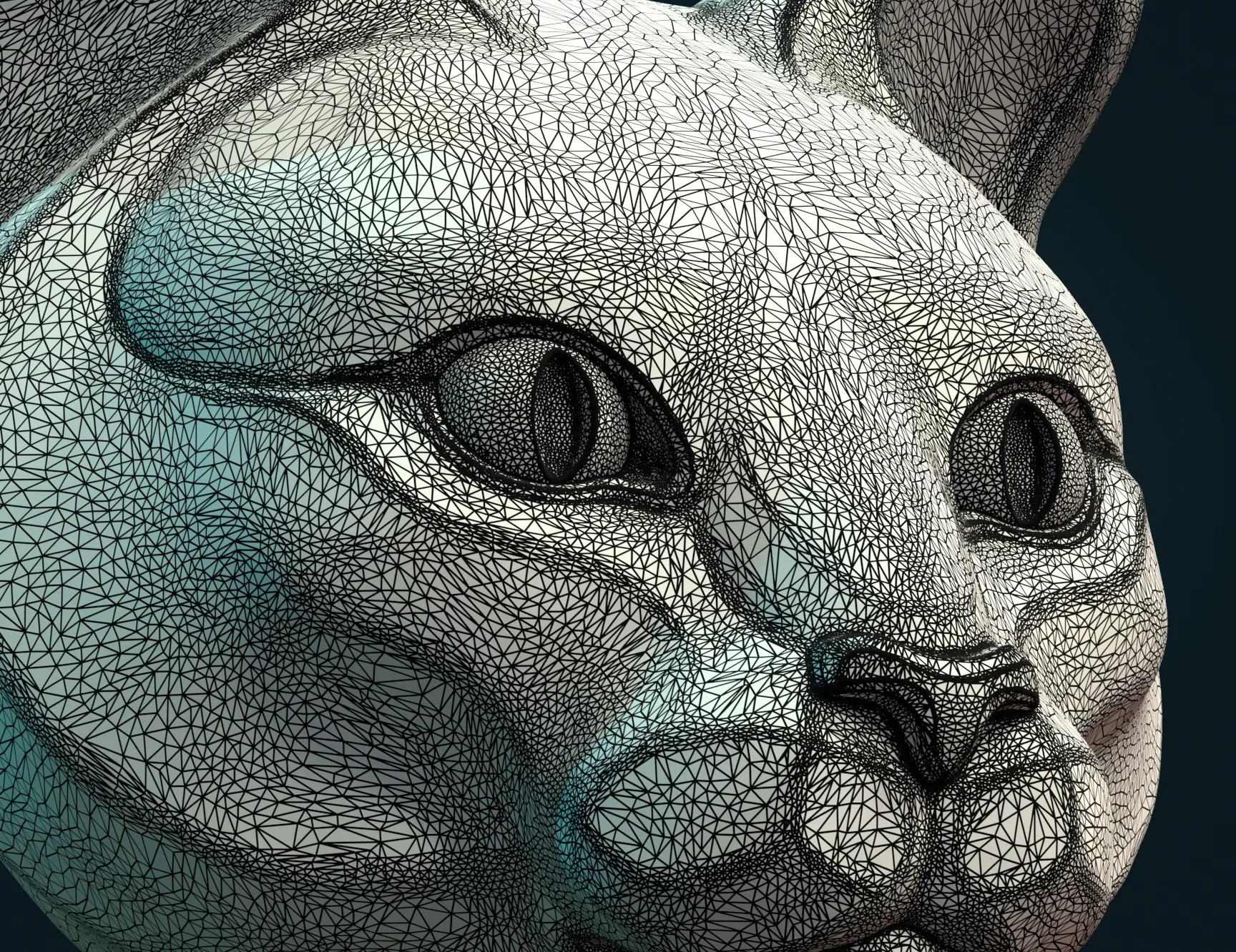 Cat Head - 3D Print Ready