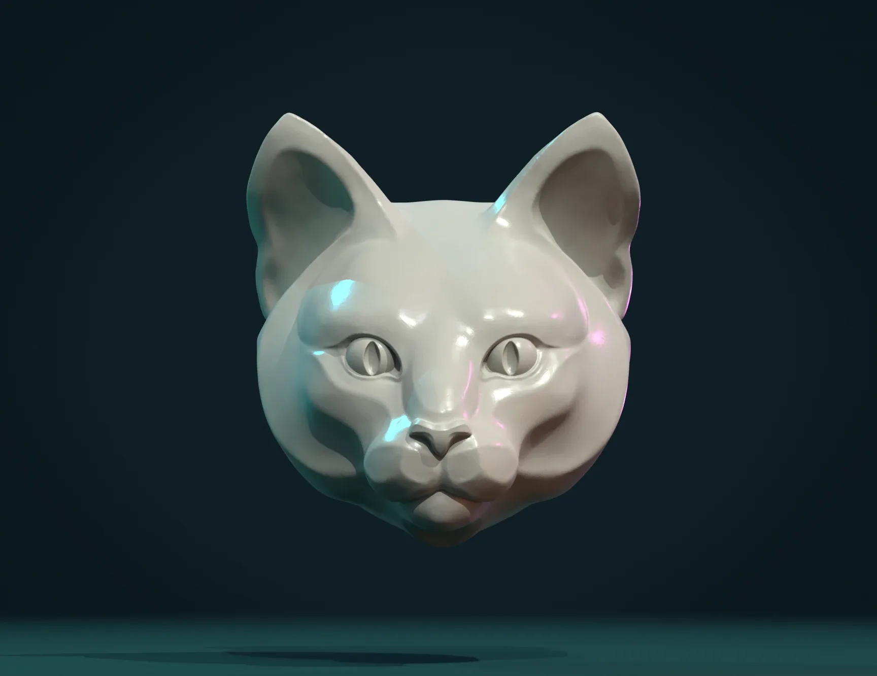 Cat Head - 3D Print Ready