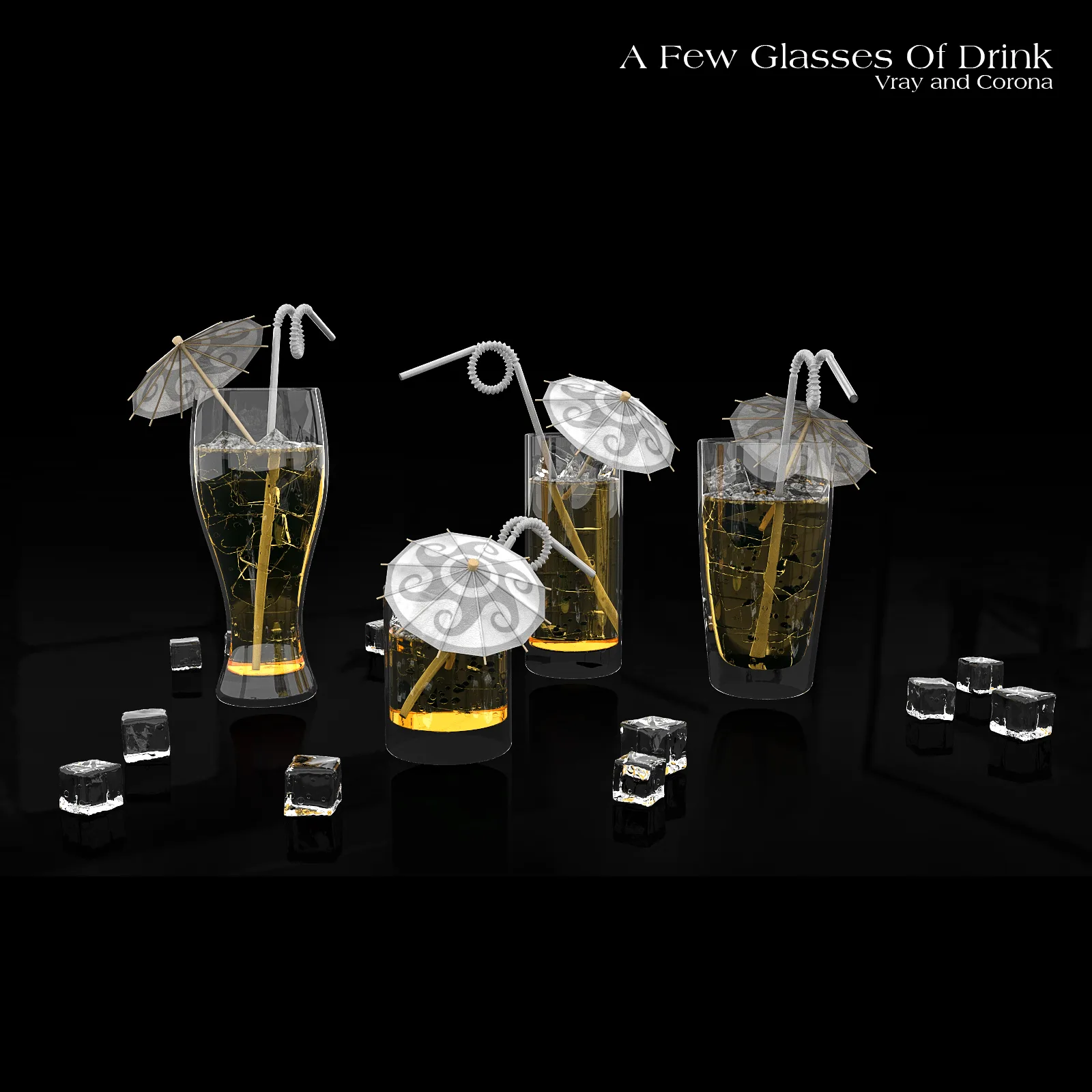 Drinks - 3D Model