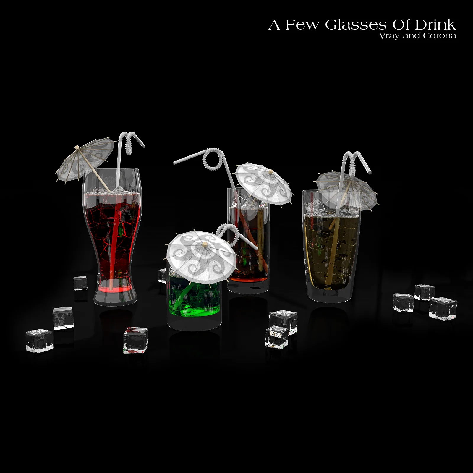 Drinks - 3D Model