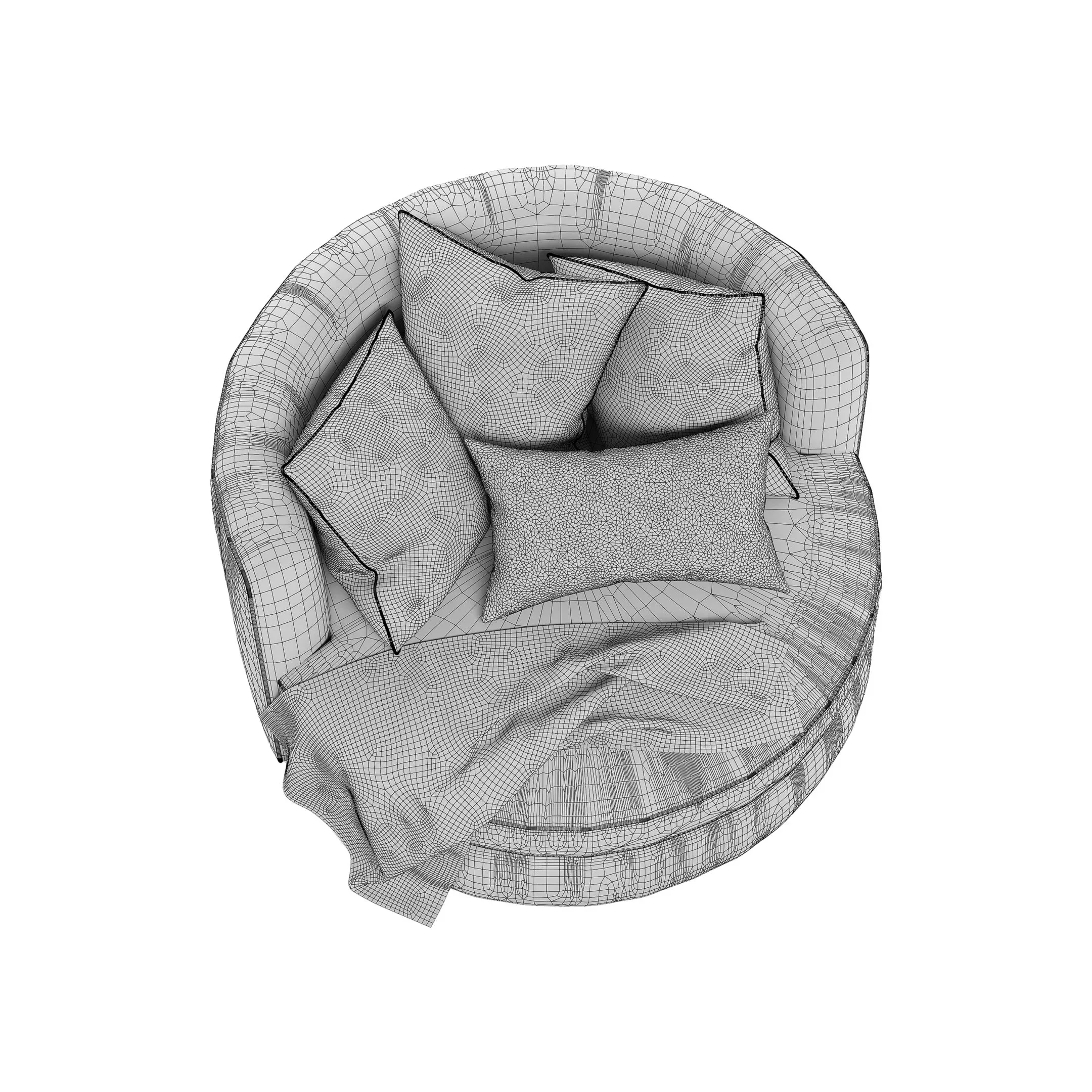 Cozy Reading Nook Chair - FlippedNormals