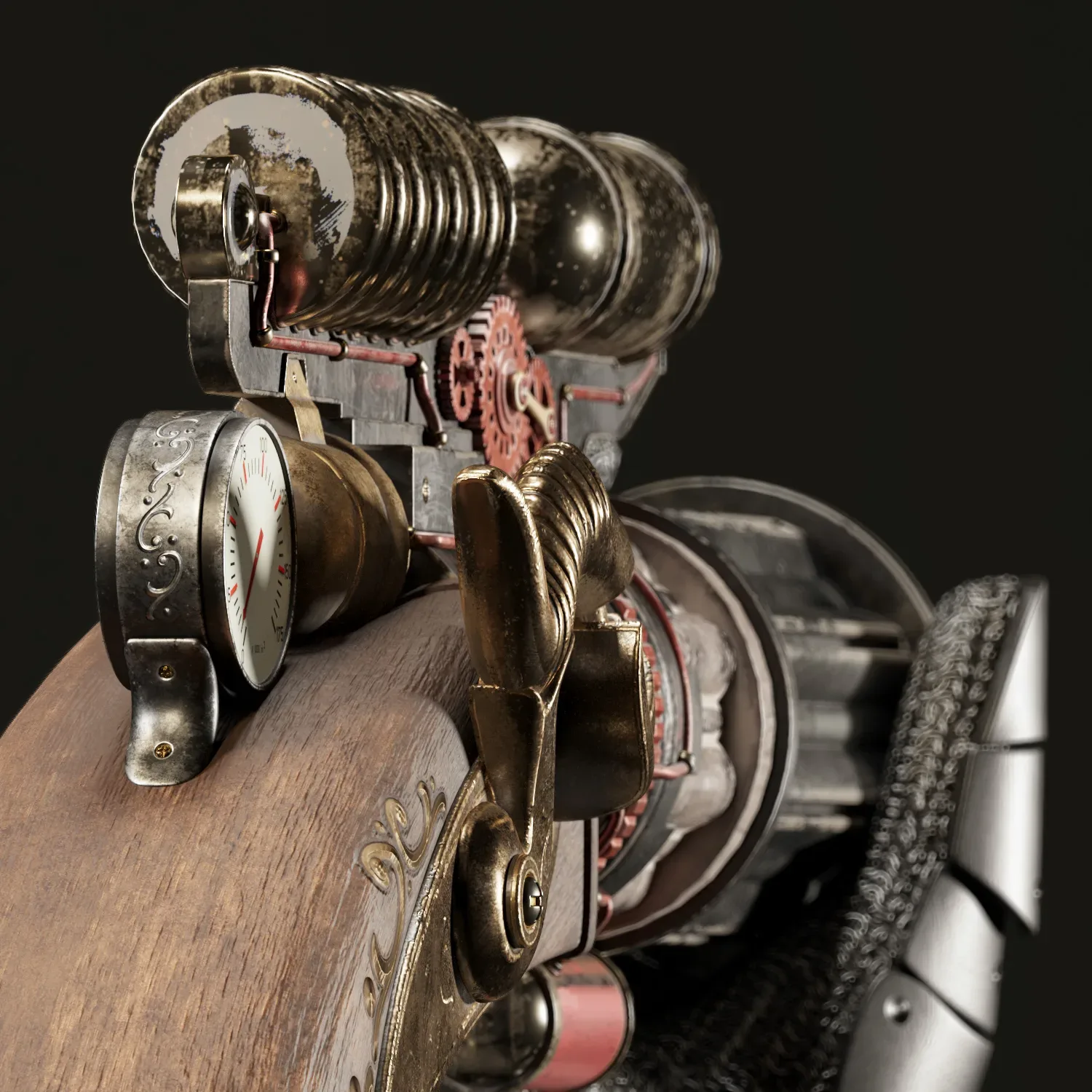 Decorative Steampunk Gun