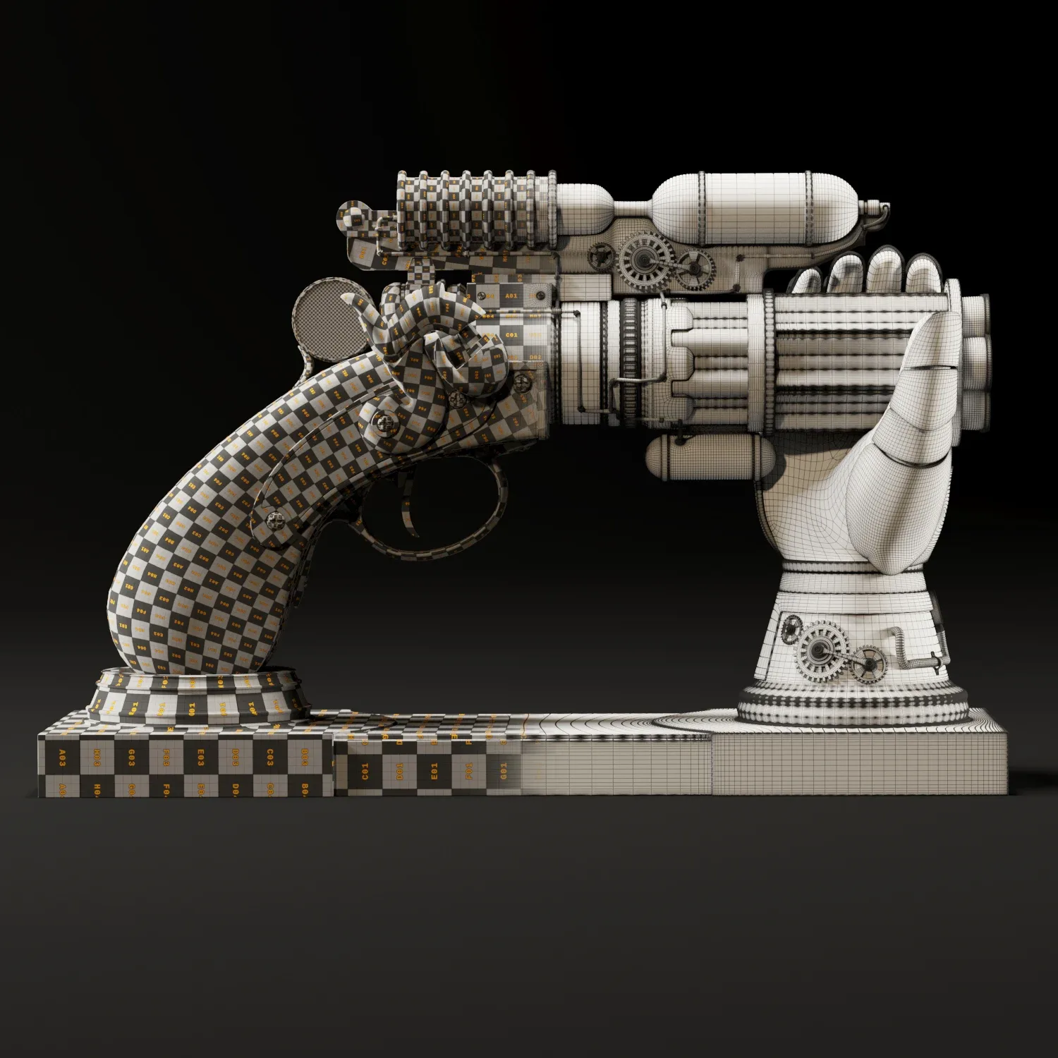 Decorative Steampunk Gun