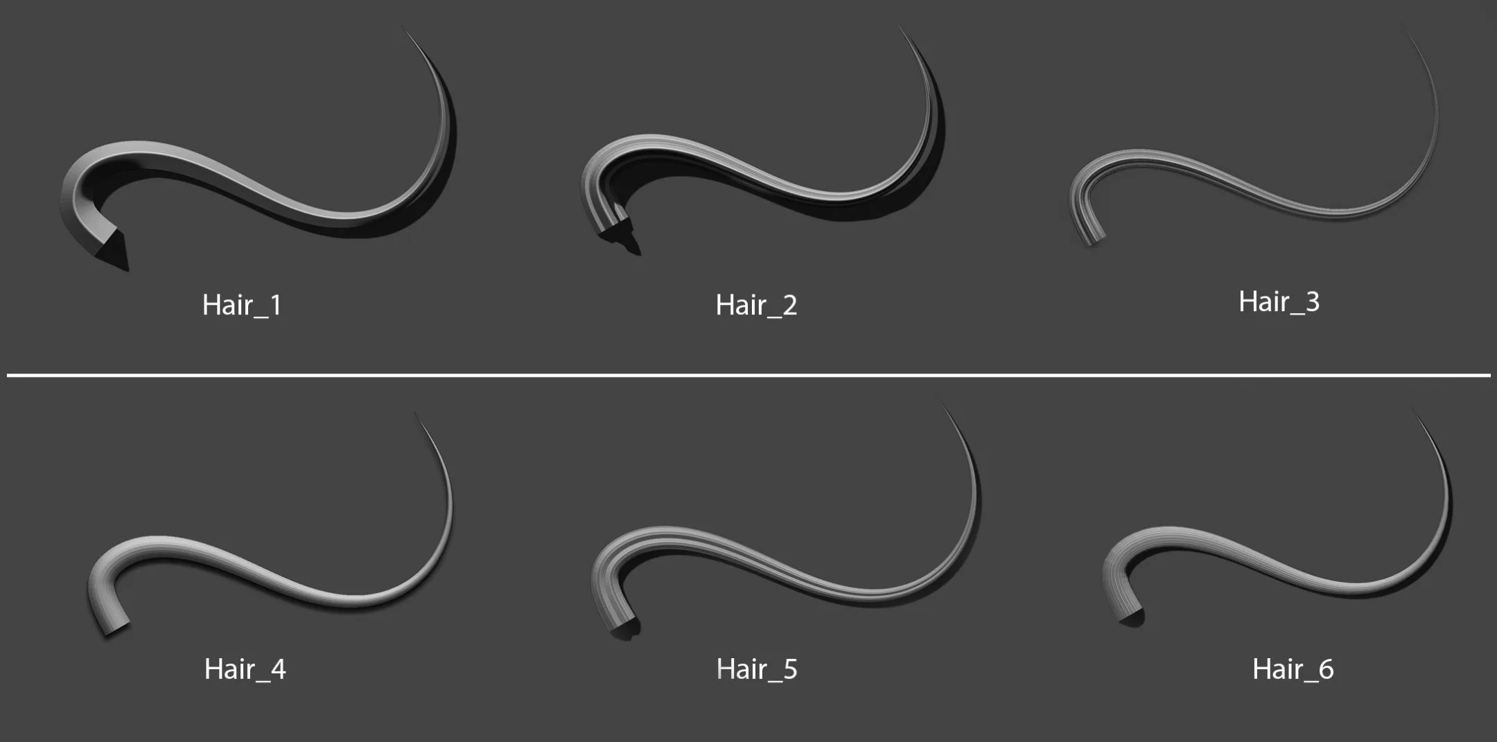 30 IMM Hair Brush for ZBrush