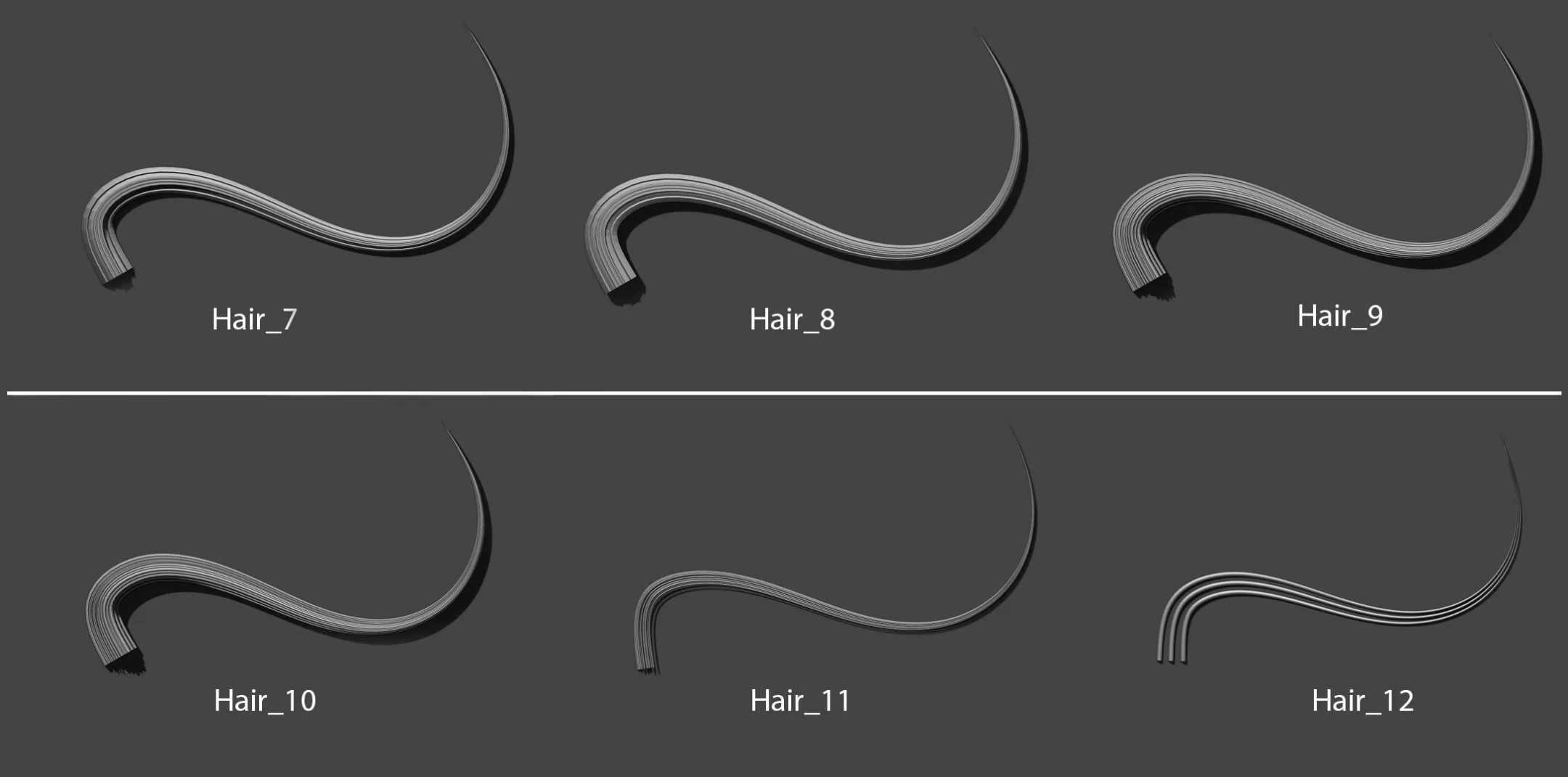 30 IMM Hair Brush for ZBrush