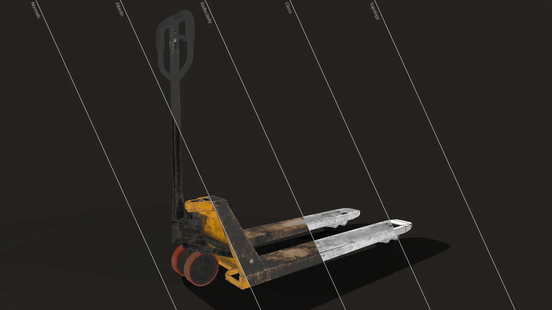 Hand Pallet Truck - Low Poly