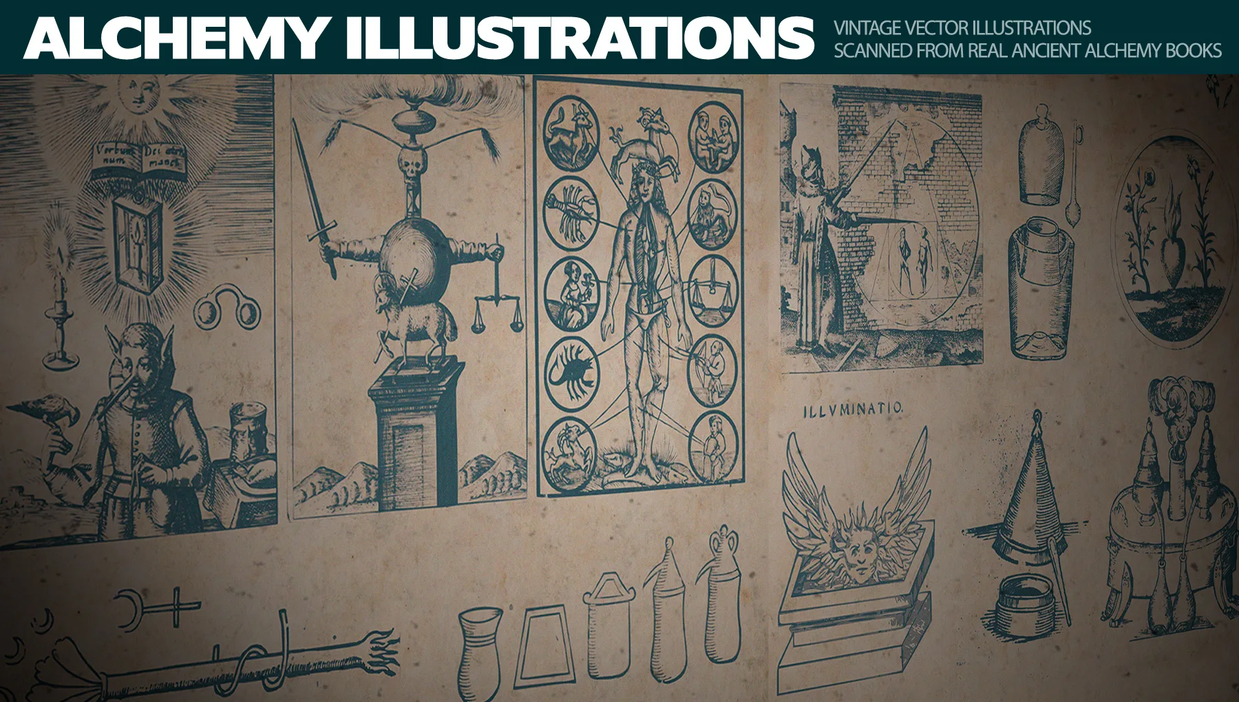 Alchemy Vector Illustrations