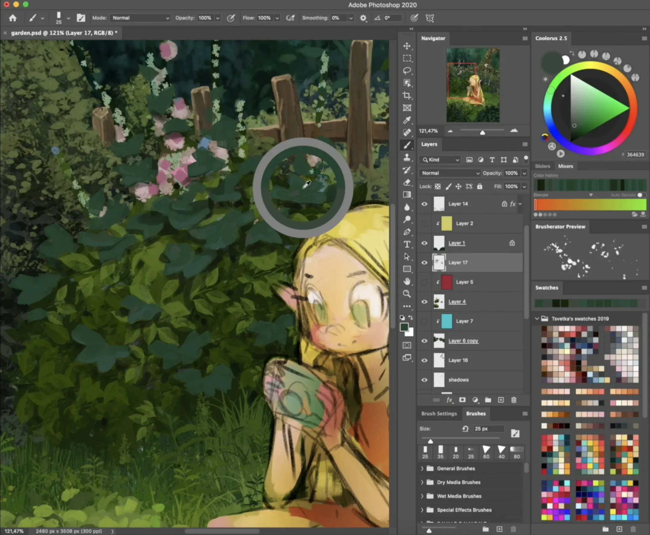 Garden Brushes for Speedpaint
