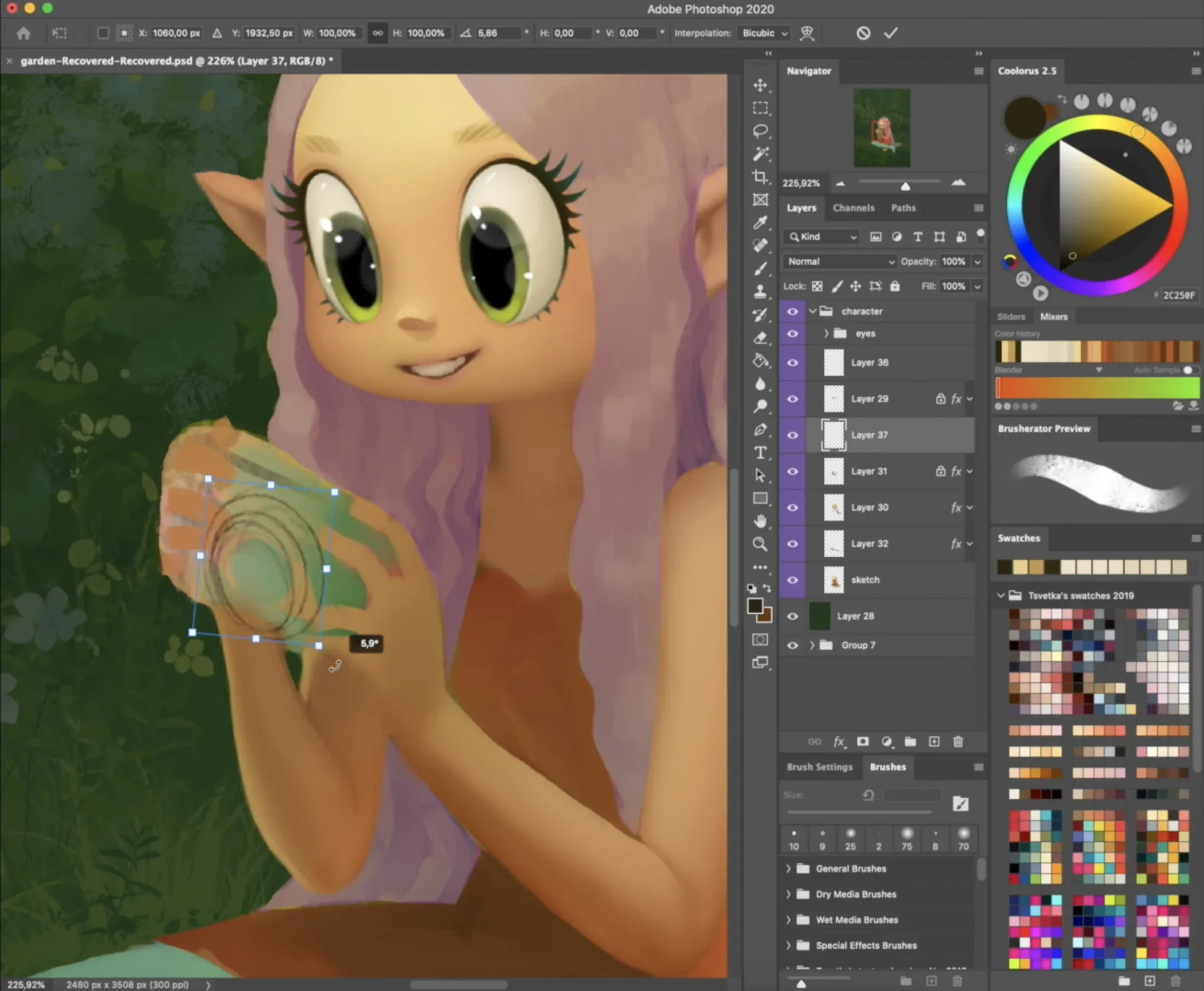 Garden Brushes for Speedpaint
