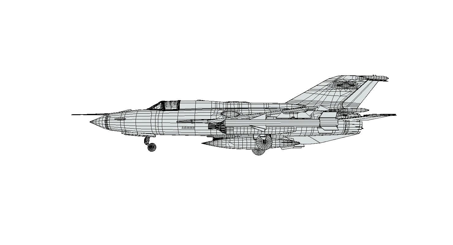 MiG 21 - Rigged & Animated with Interior - M1