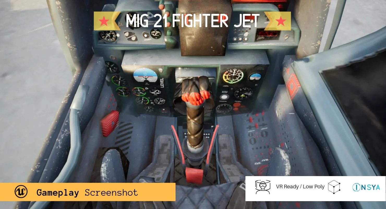 MiG 21 - Rigged & Animated with Interior - M2