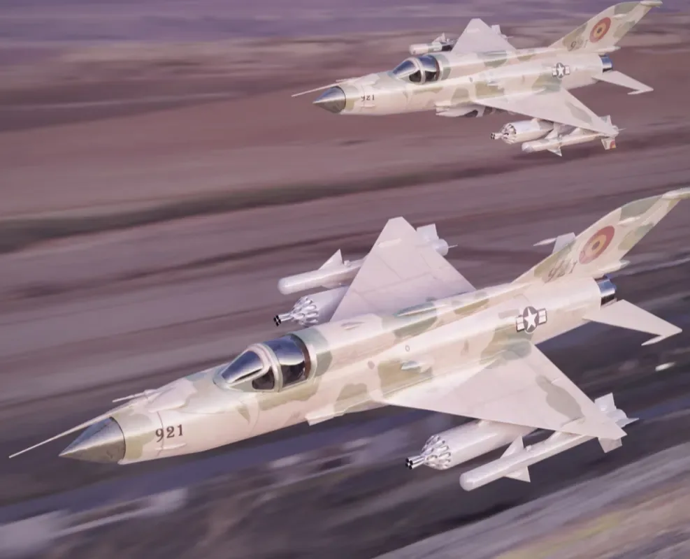 MiG 21 - Rigged & Animated with Interior - M4