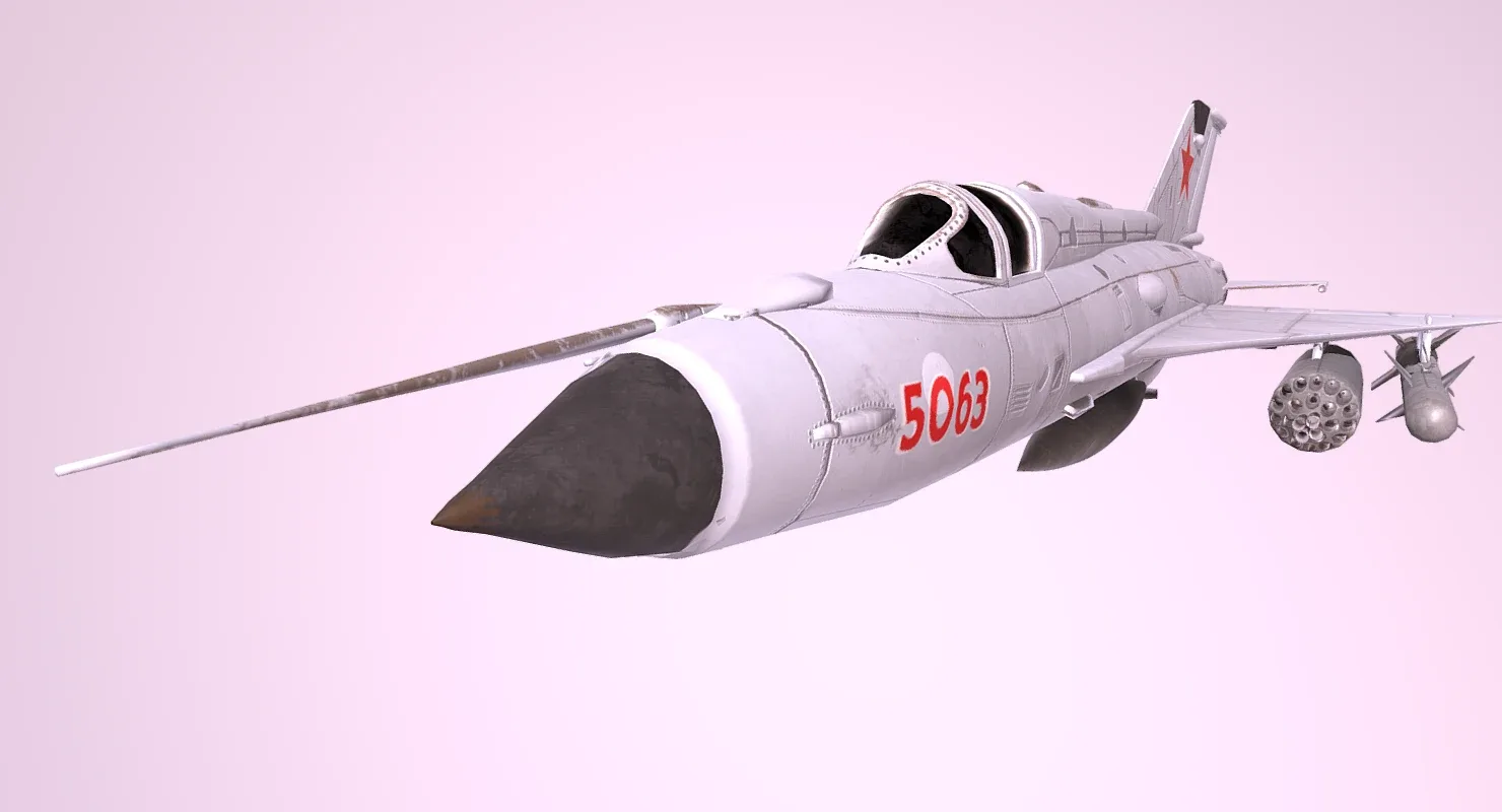 MiG 21 - Rigged & Animated with Interior - M5