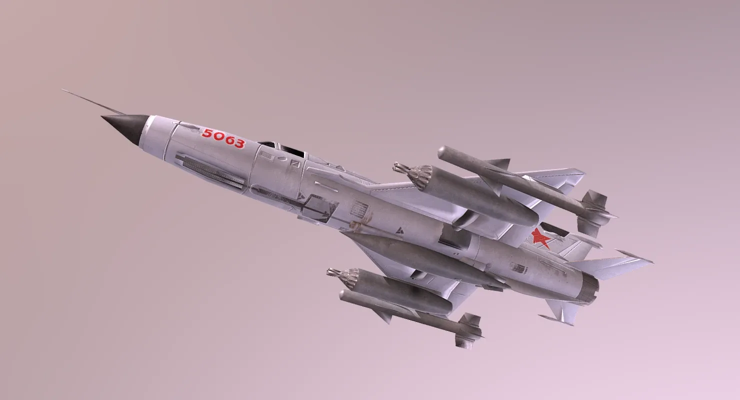 MiG 21 - Rigged & Animated with Interior - M5