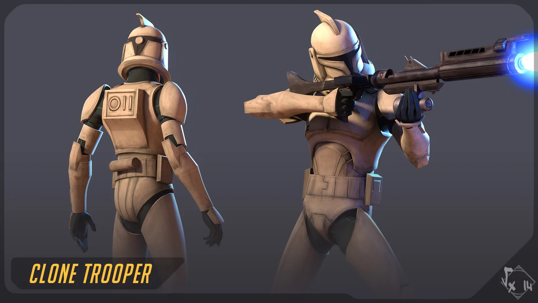 Clone Trooper - Full Rig + 2 Skins