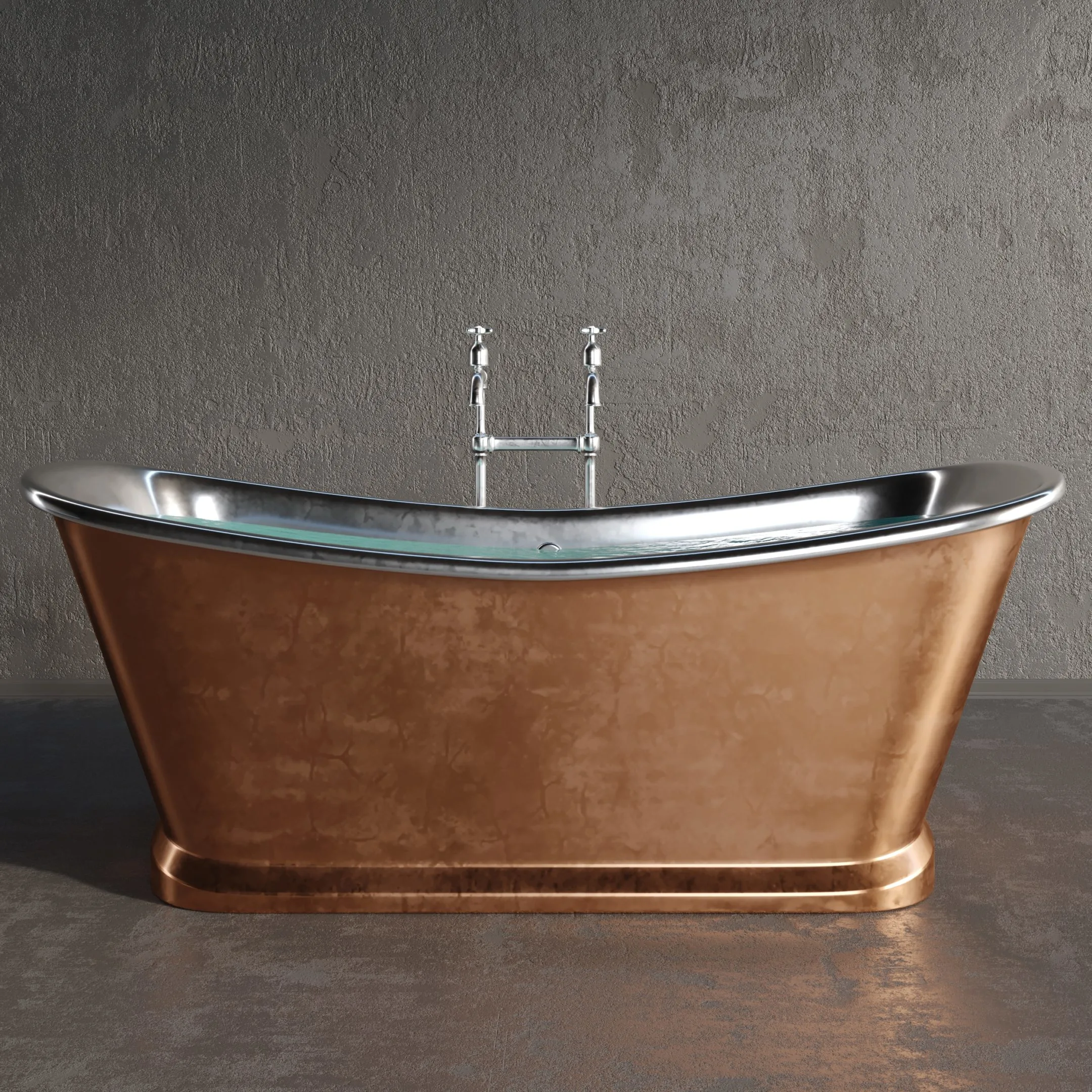 Luxury Metallic Bathtub