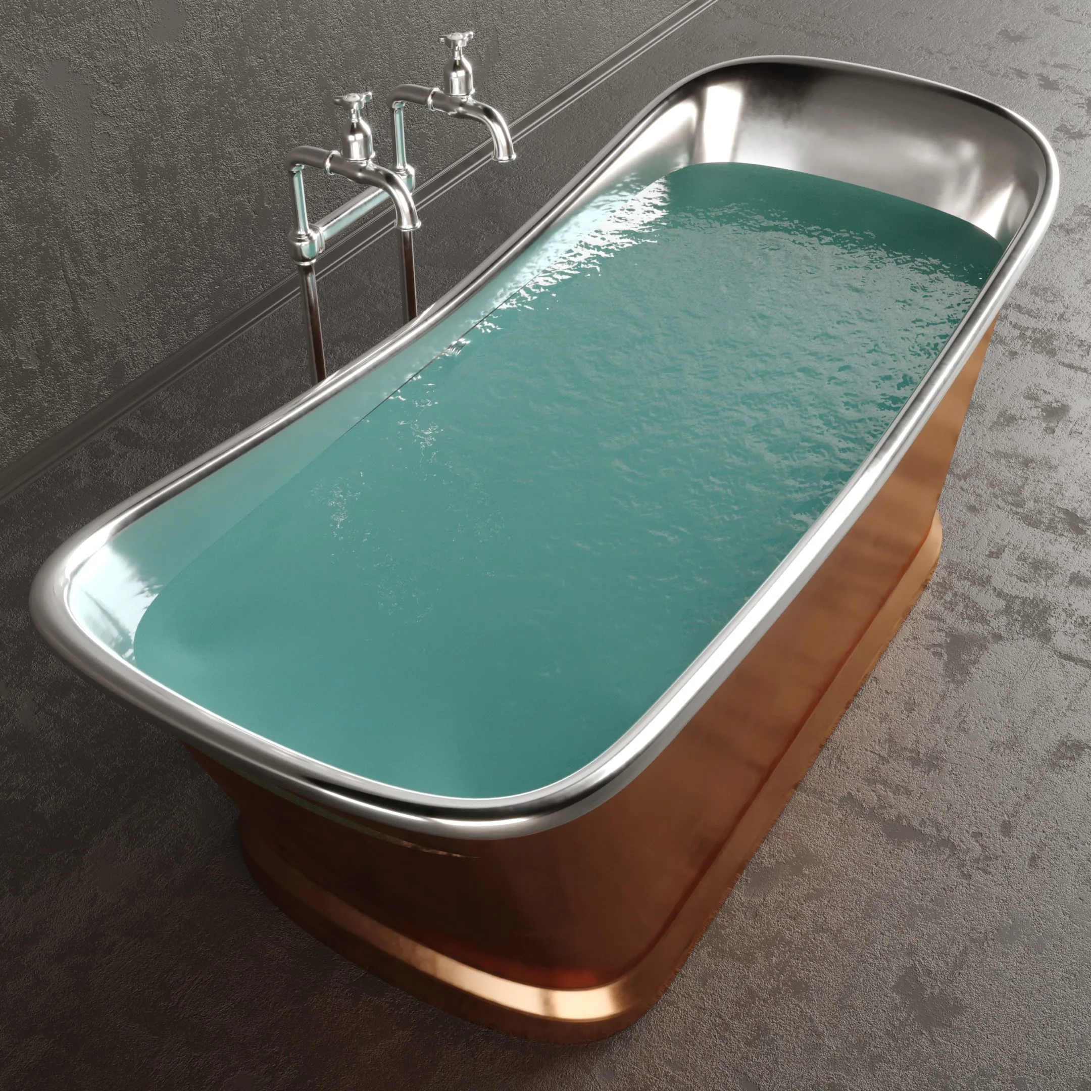 Luxury Metallic Bathtub