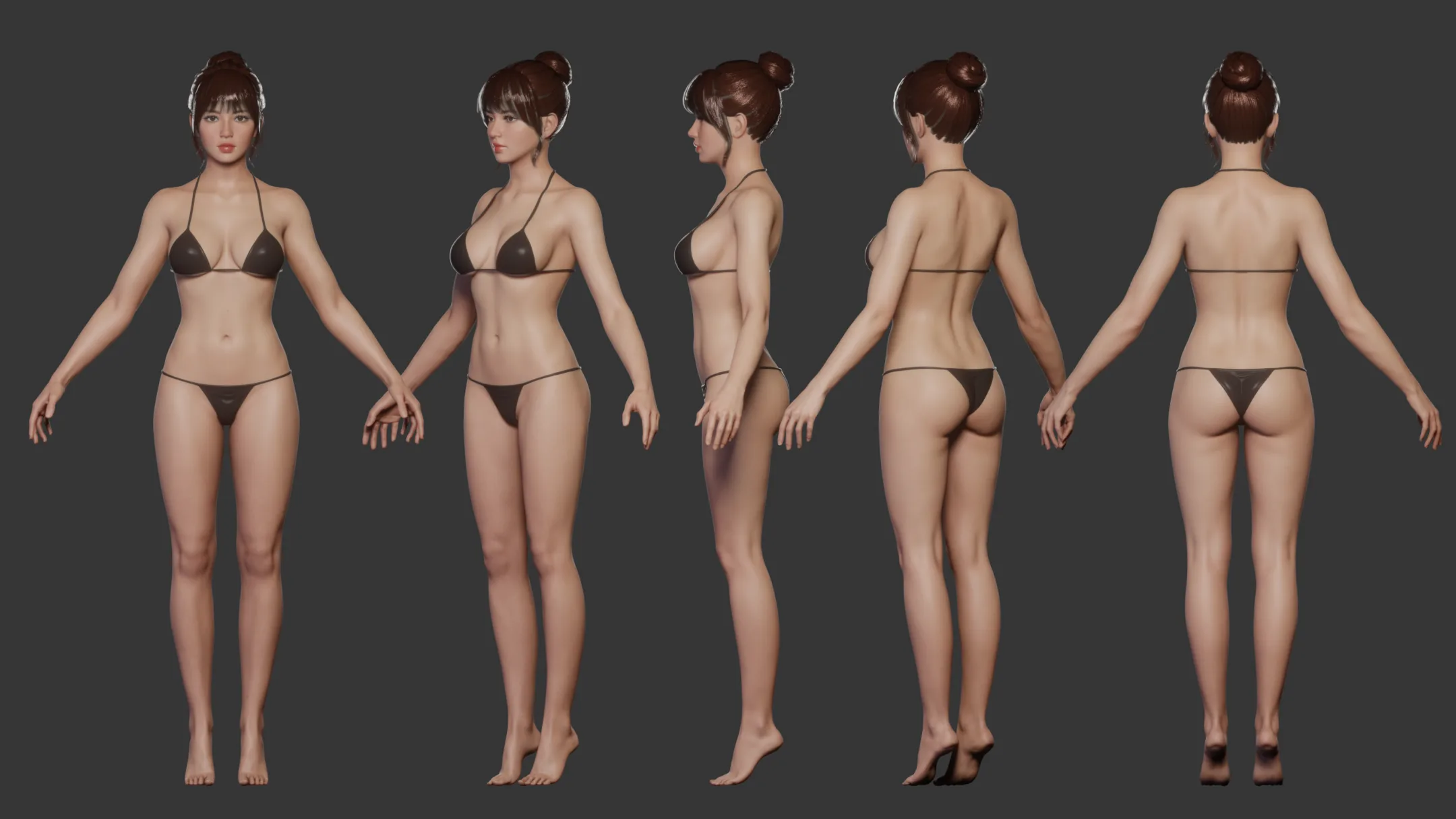 JOY v1.4 - Rigged Female Character (Blender EEVEE)