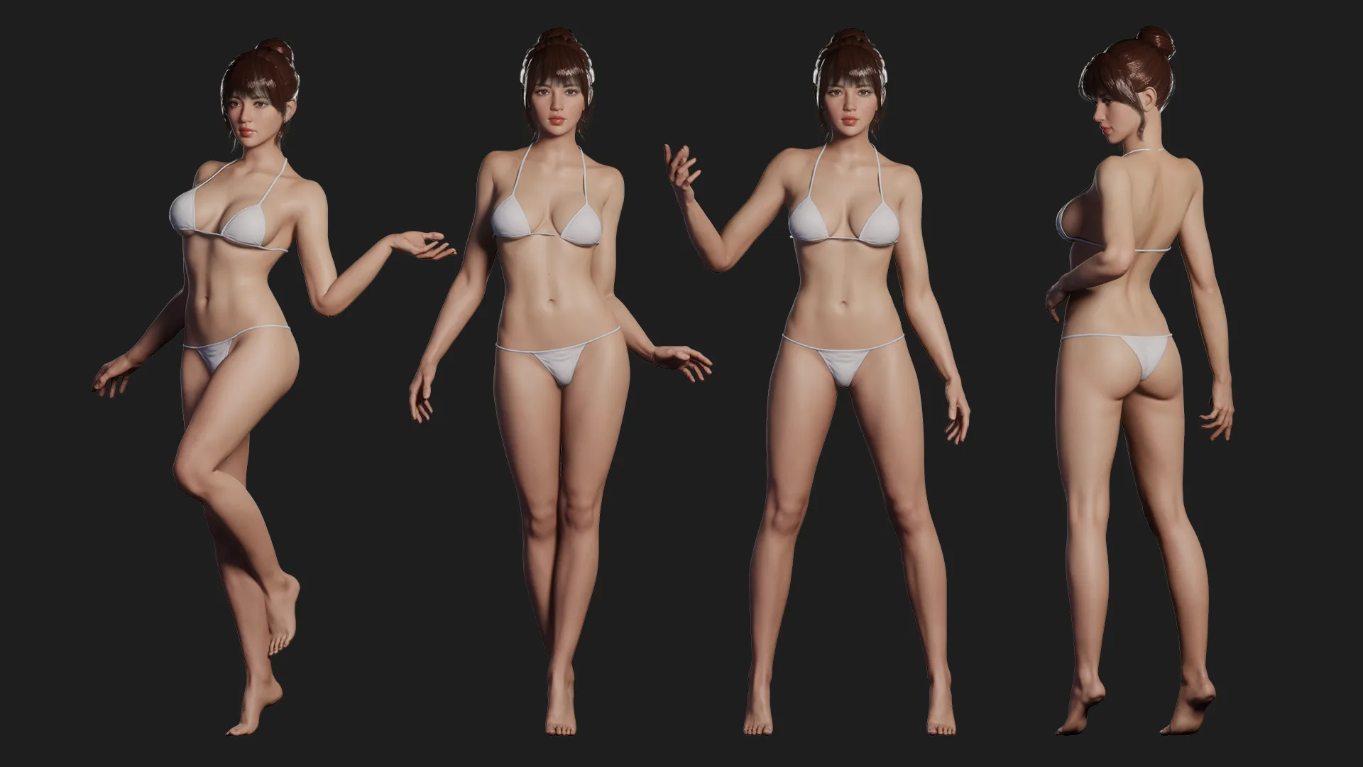 JOY v1.4 - Rigged Female Character (Blender EEVEE)