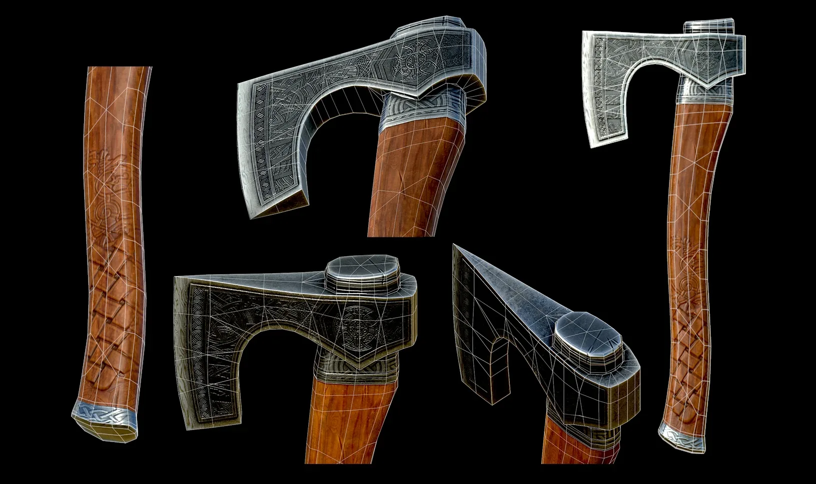 Viking Axe - PBR Game Ready Model