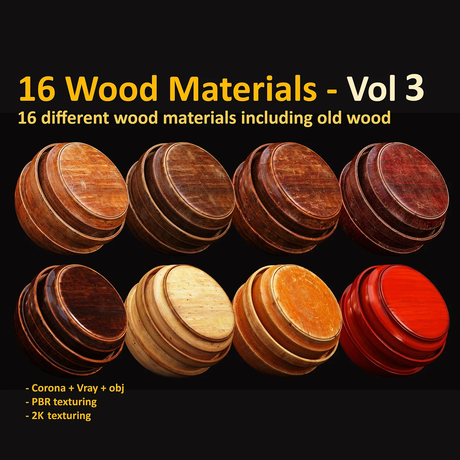 16 Wood Materials Vol 3