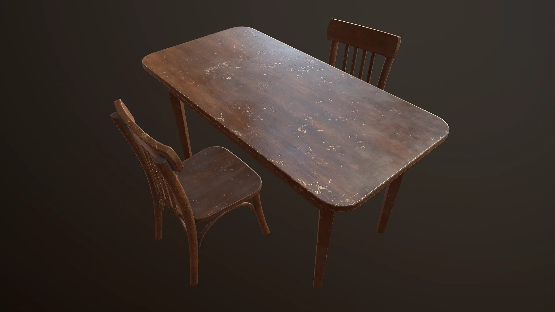 Old Table & Chair