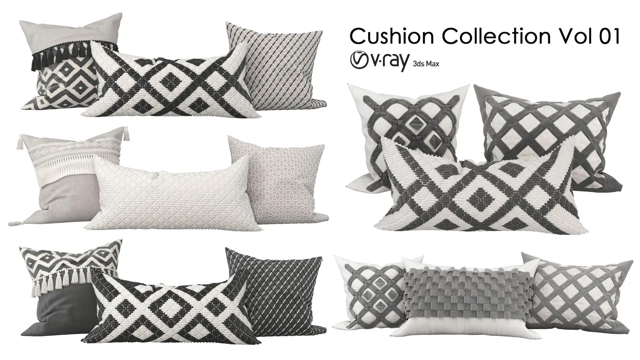 Decorative Cushions Collection - Vol 01