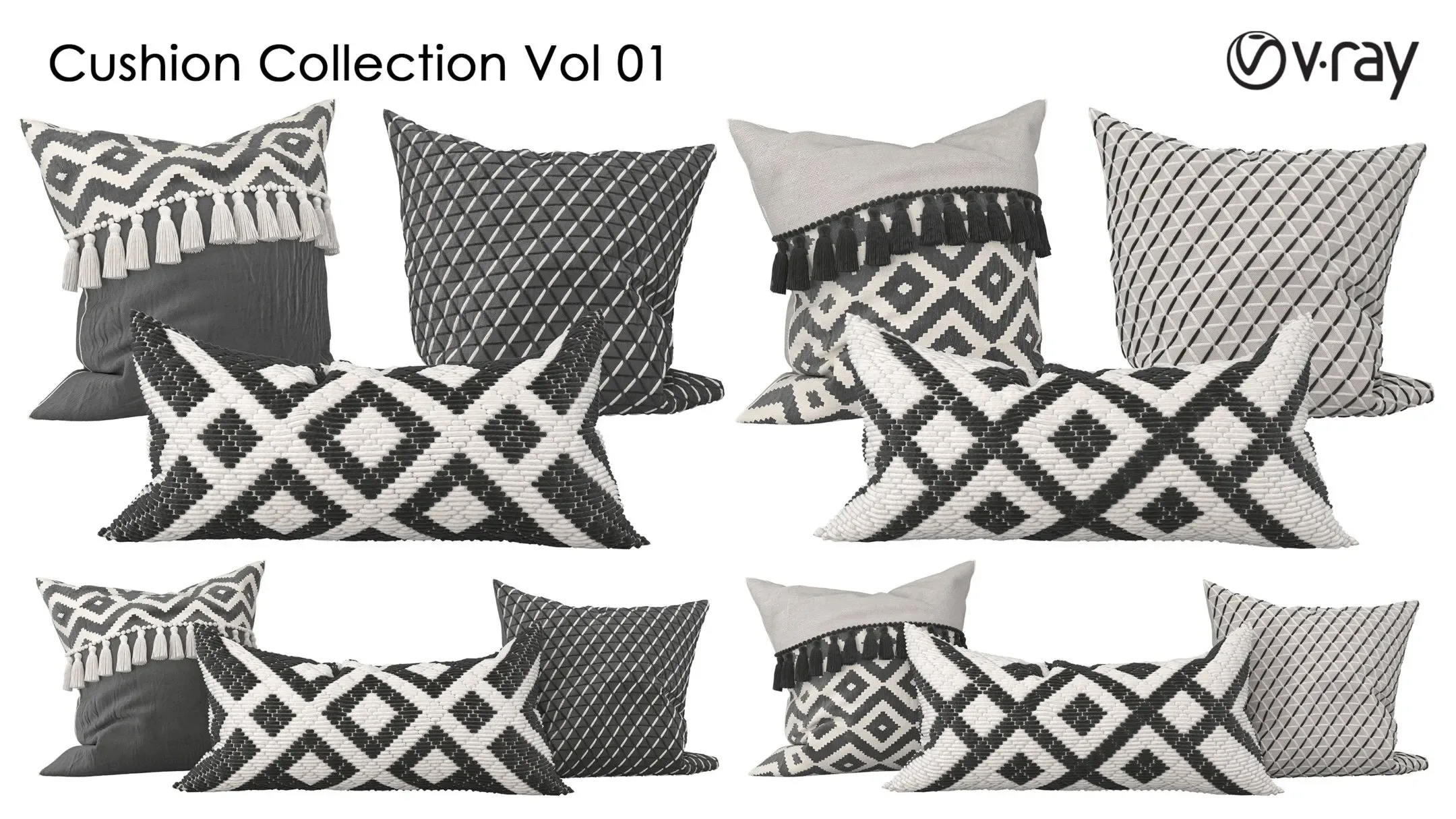 Decorative Cushions Collection - Vol 01