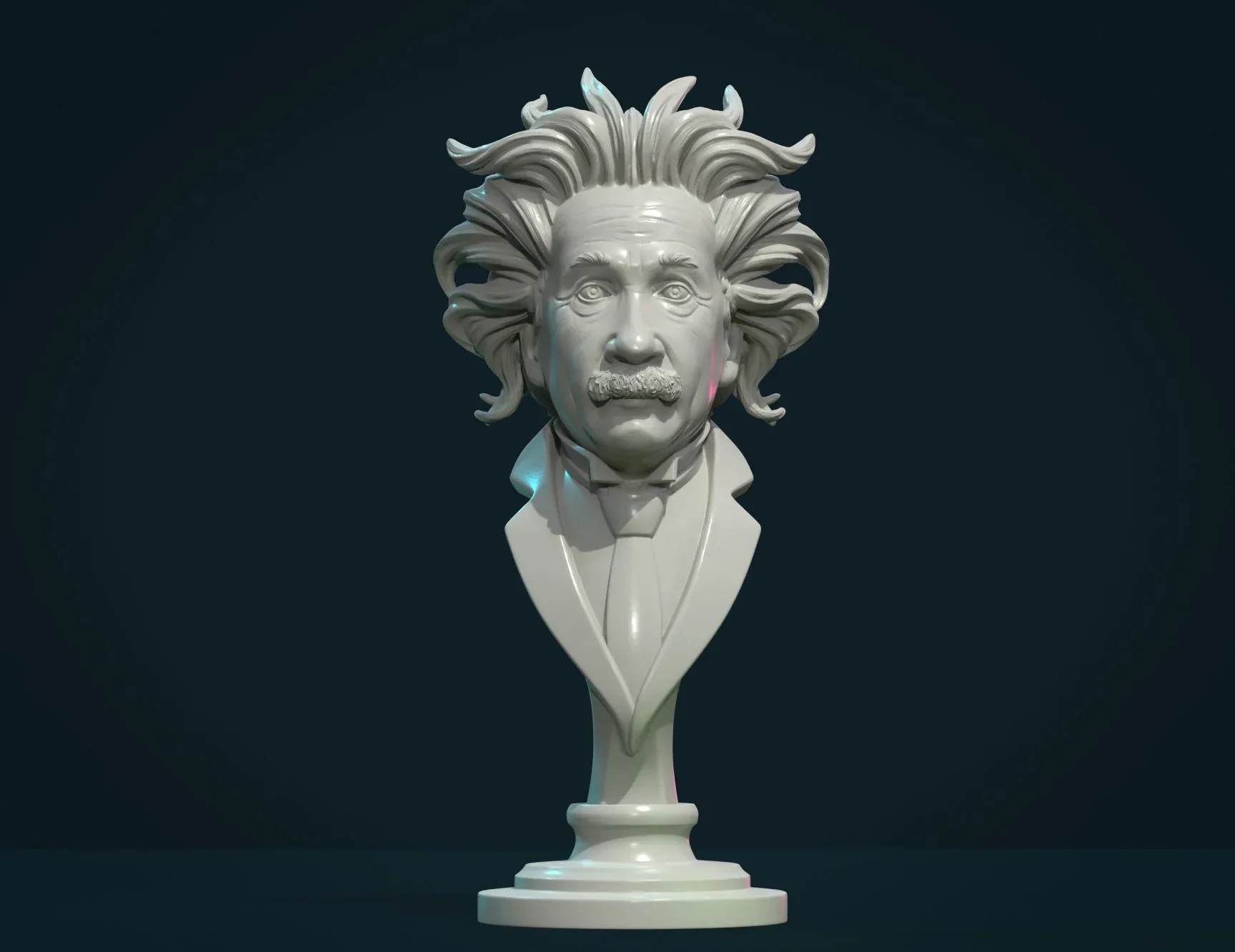 Einstein Bust - 3D Print Ready