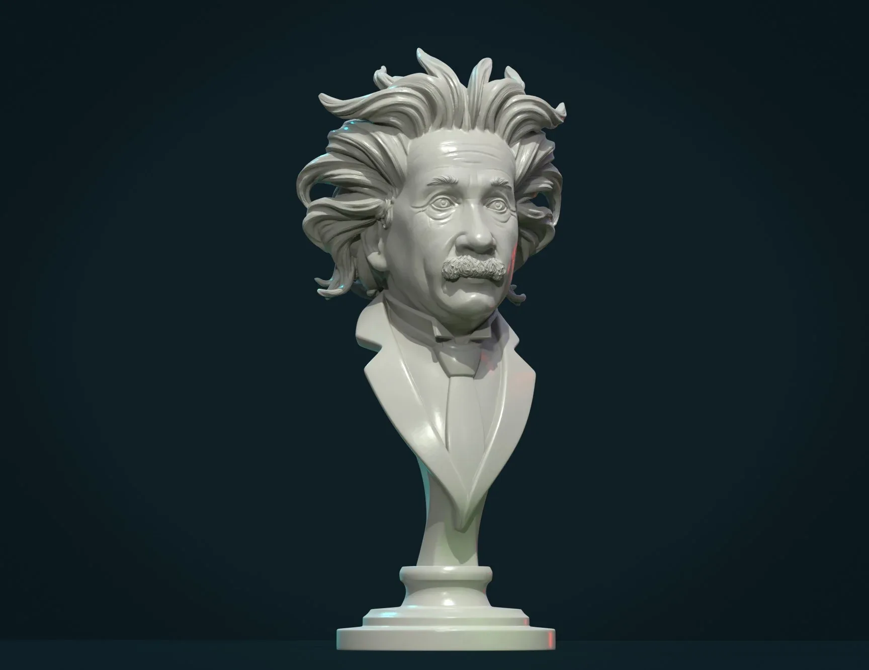 Einstein Bust - 3D Print Ready