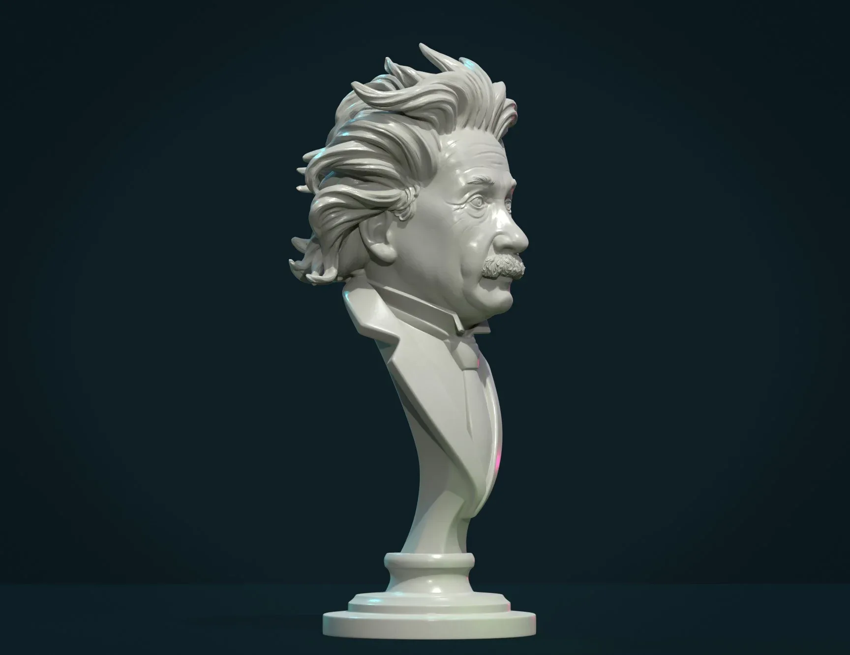 Einstein Bust - 3D Print Ready