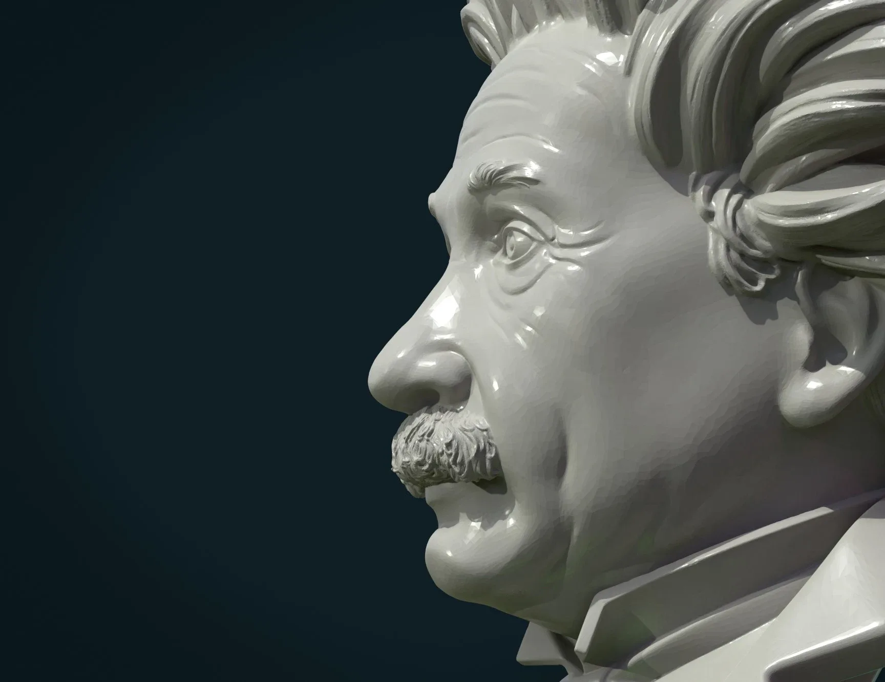 Einstein Bust - 3D Print Ready