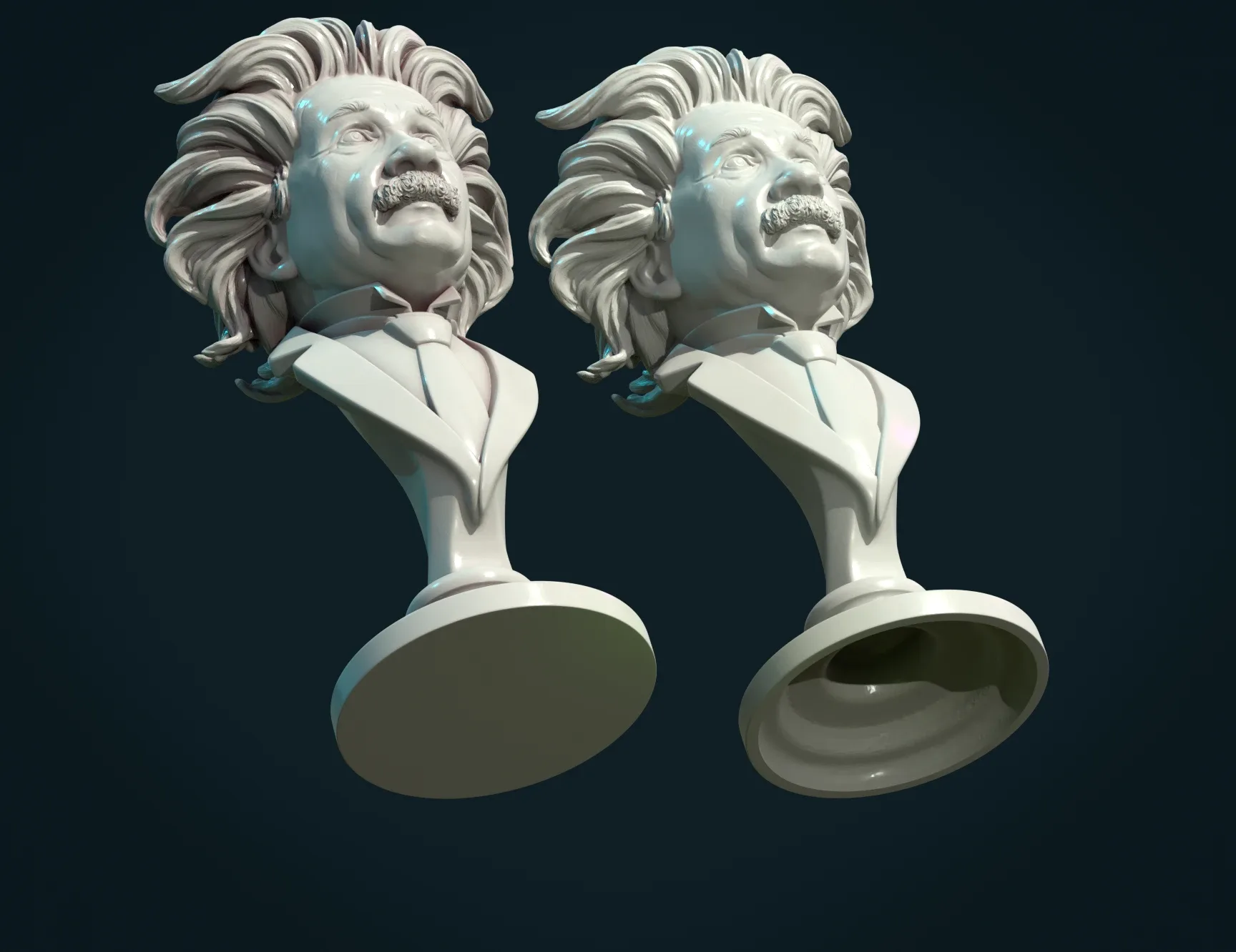 Einstein Bust - 3D Print Ready