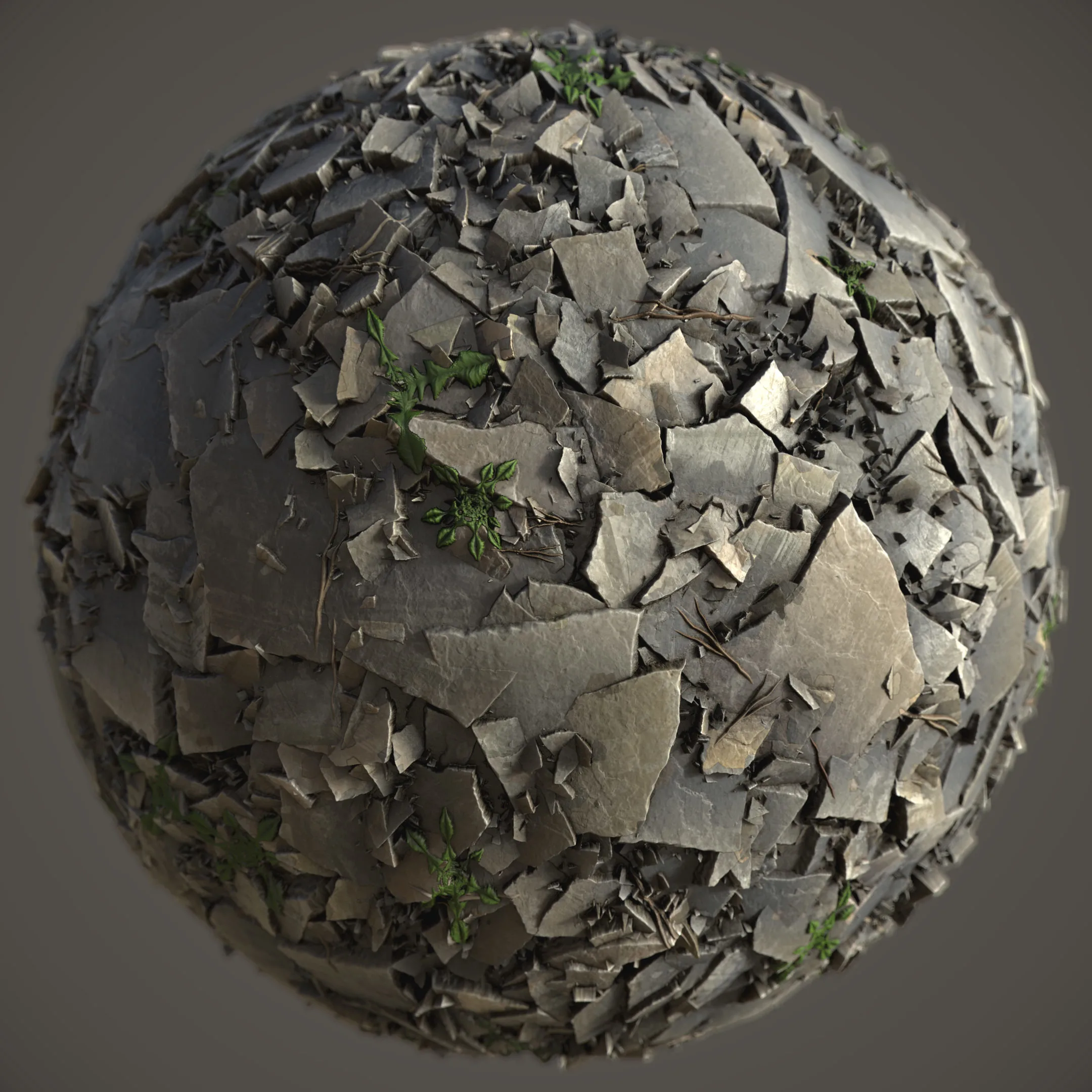 PBR Mountain Slate Material