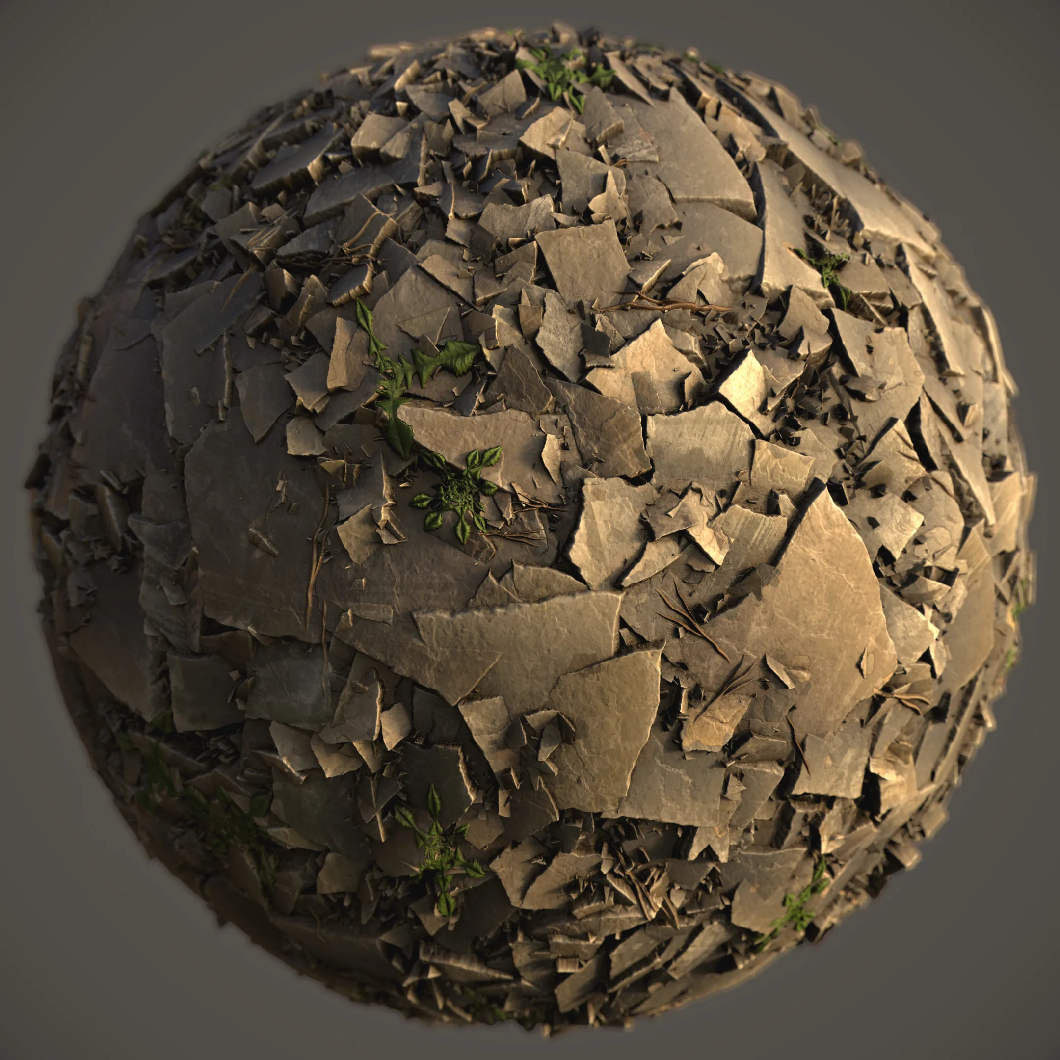 PBR Mountain Slate Material