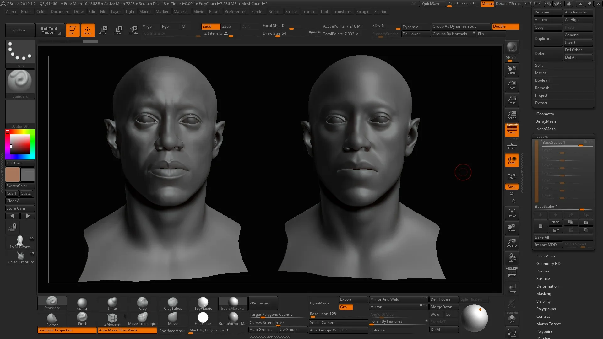 Male Head Base Model - Ready for Production