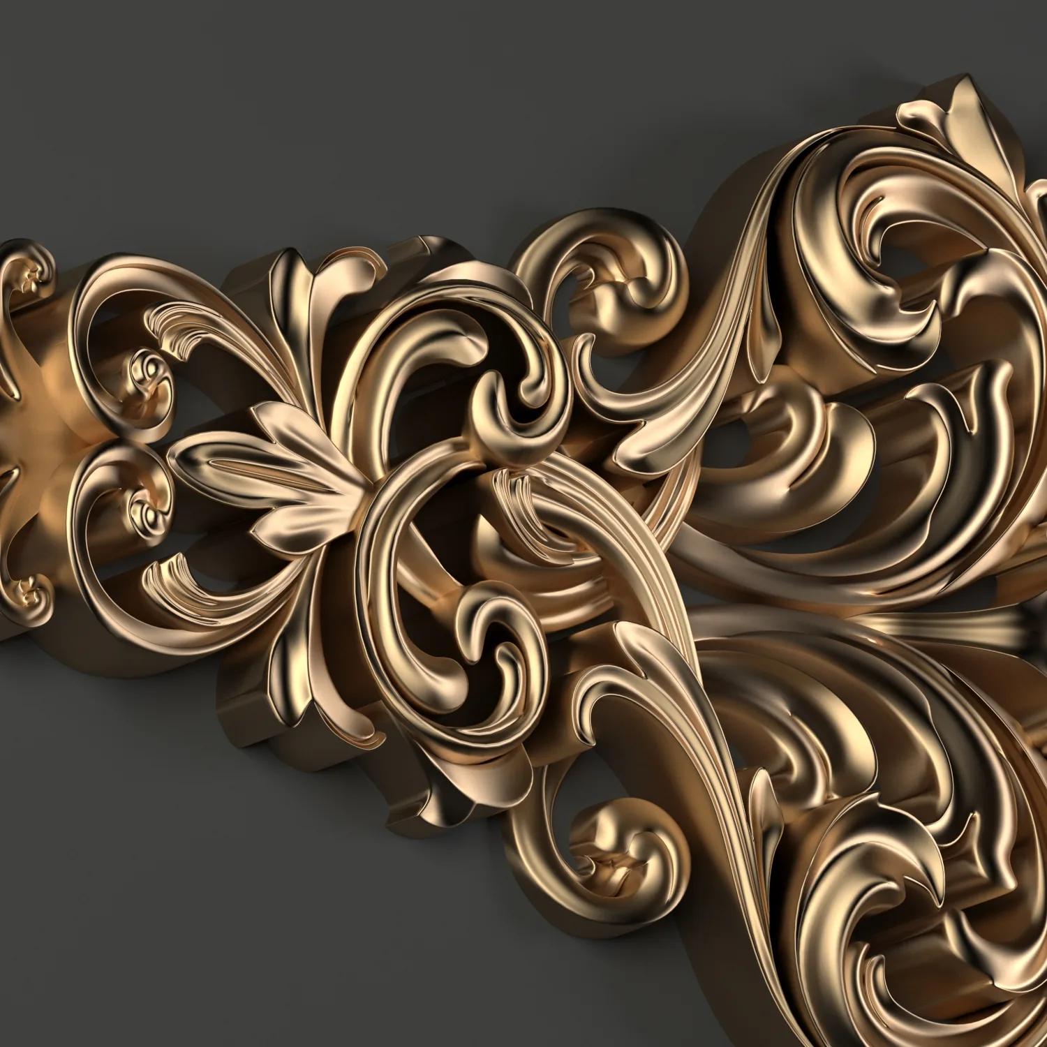 Decorative Floral Ornament (3D Printable) 01