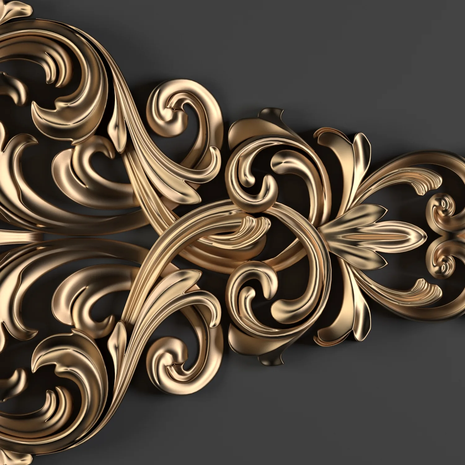 Decorative Floral Ornament (3D Printable) 01