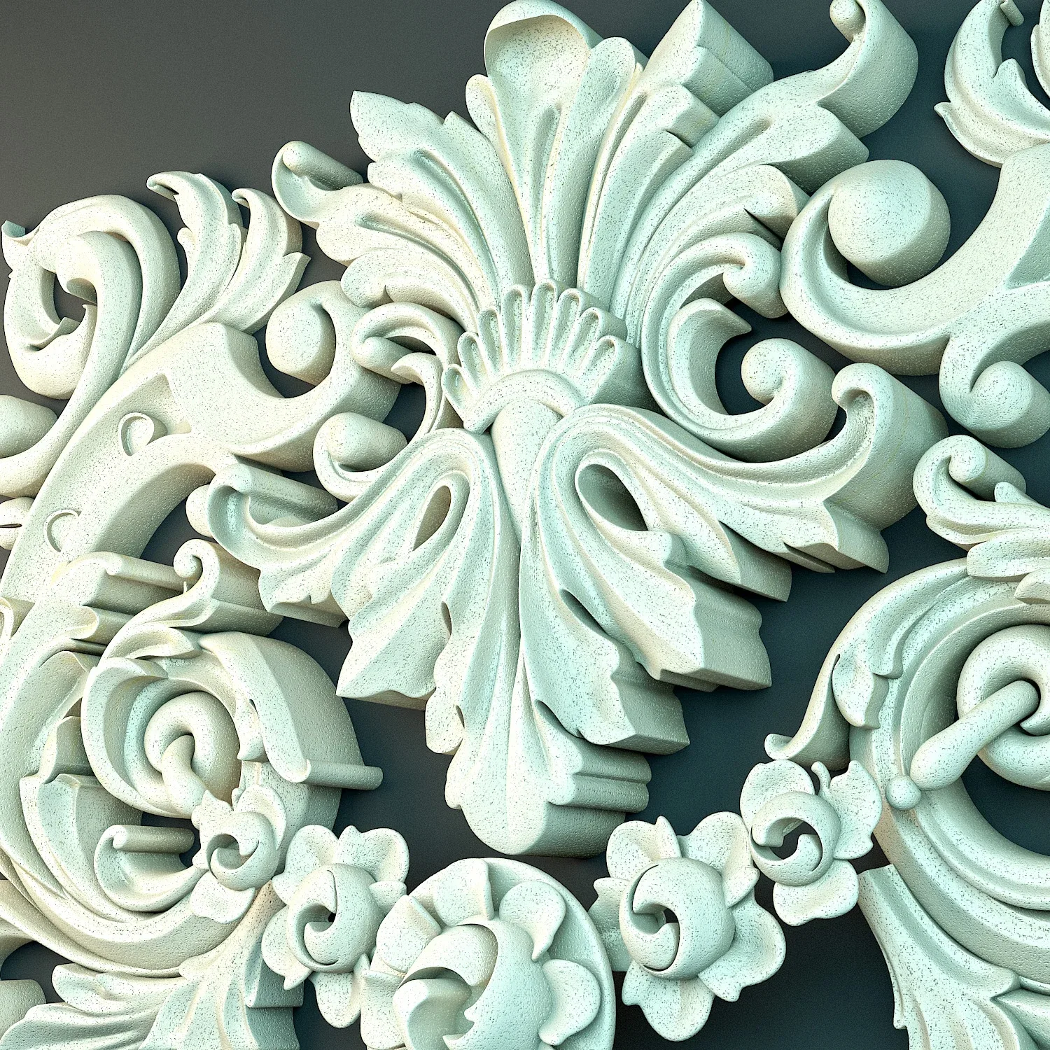 Decorative Floral Ornament (3D Printable) 01