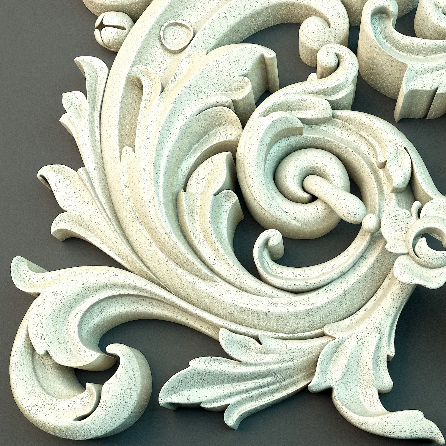 Decorative Floral Ornament (3D Printable) 01