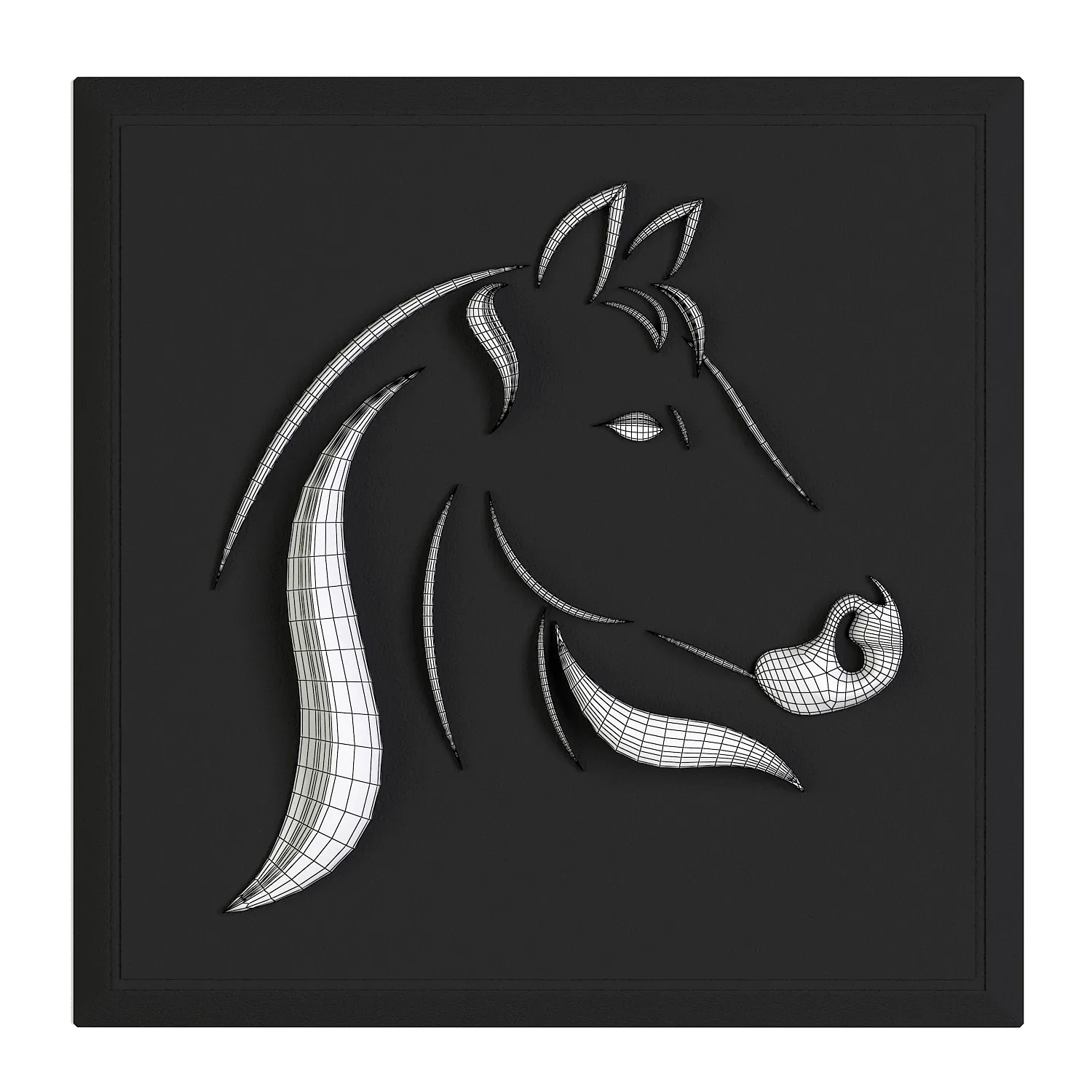 Decorative Ornament Horse (3D printable)