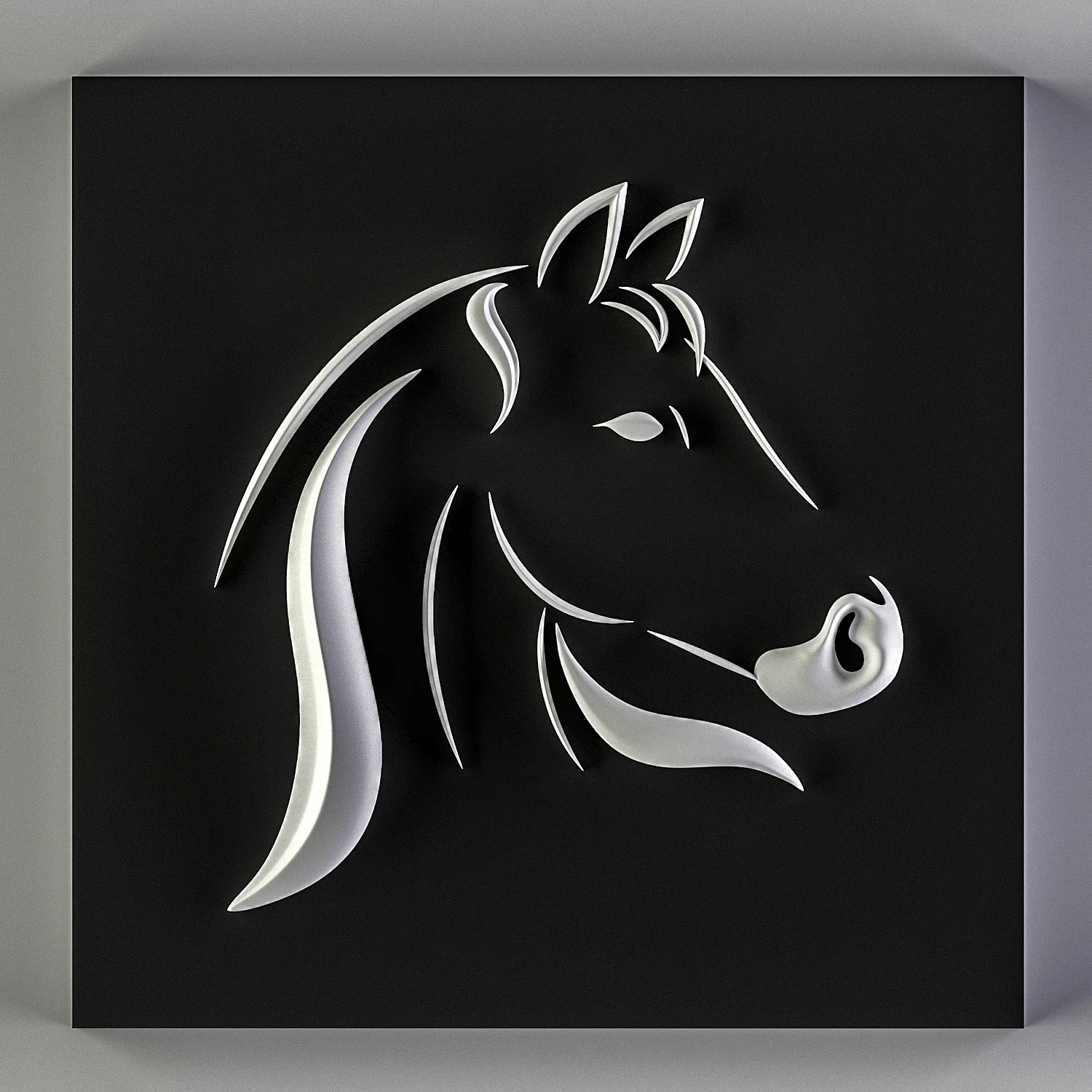 Decorative Ornament Horse (3D printable)