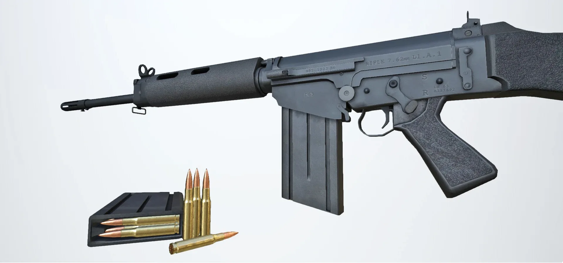 PBR FN FAL Rifle Black