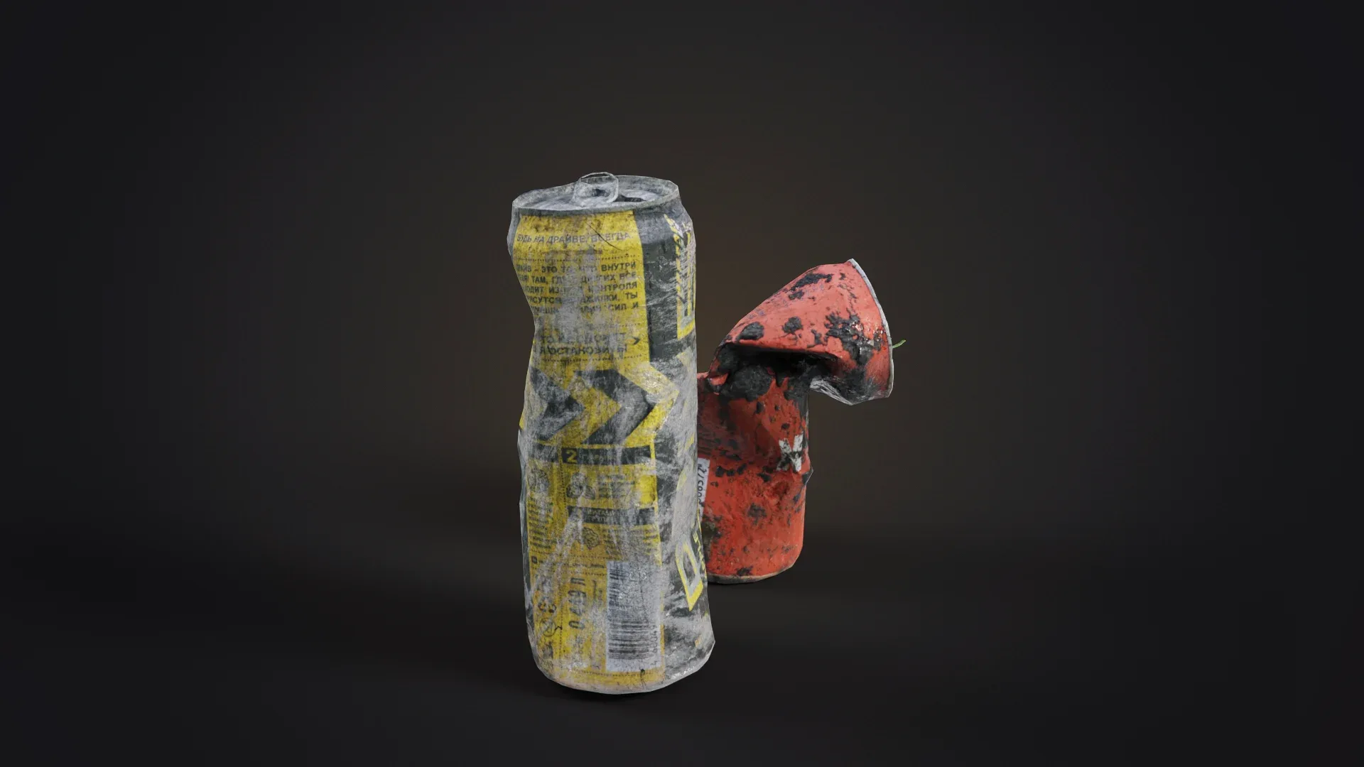 Damaged Energy Drinks FlippedNormals