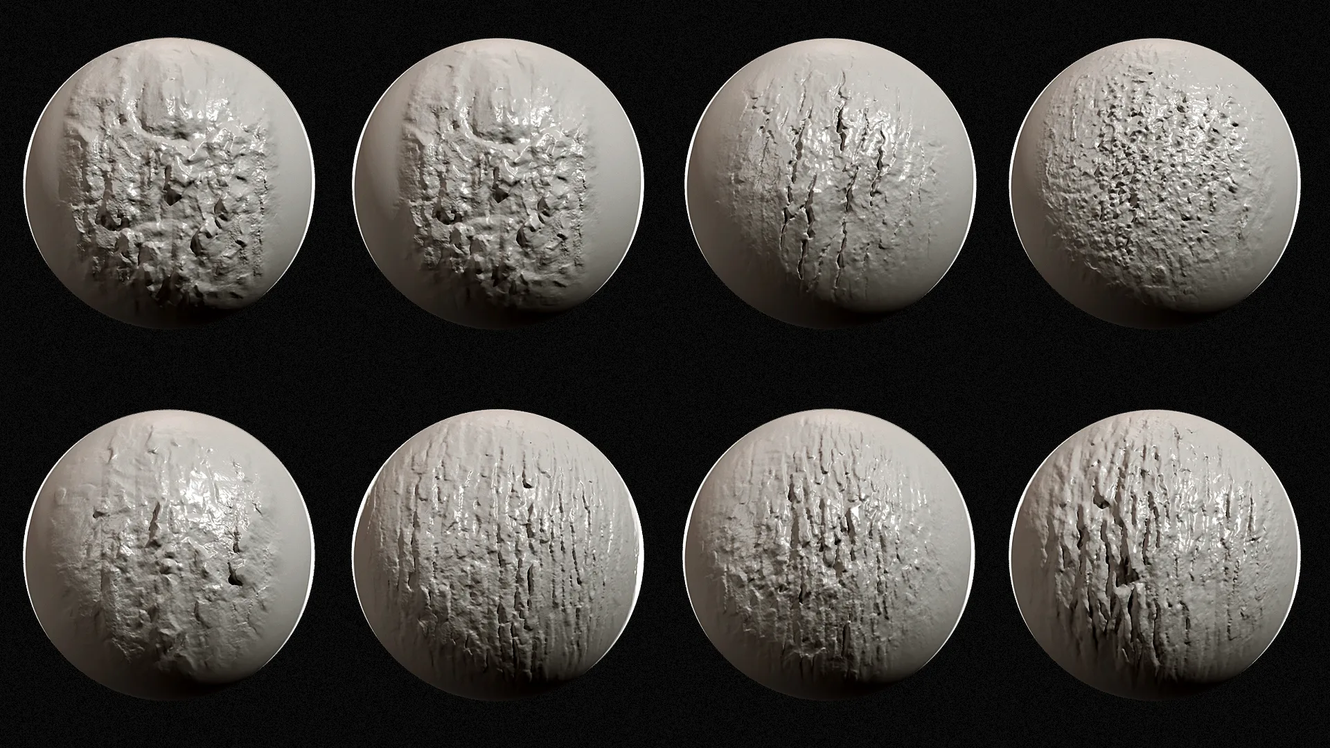 Zbrush - Bark Brushes Vol.1