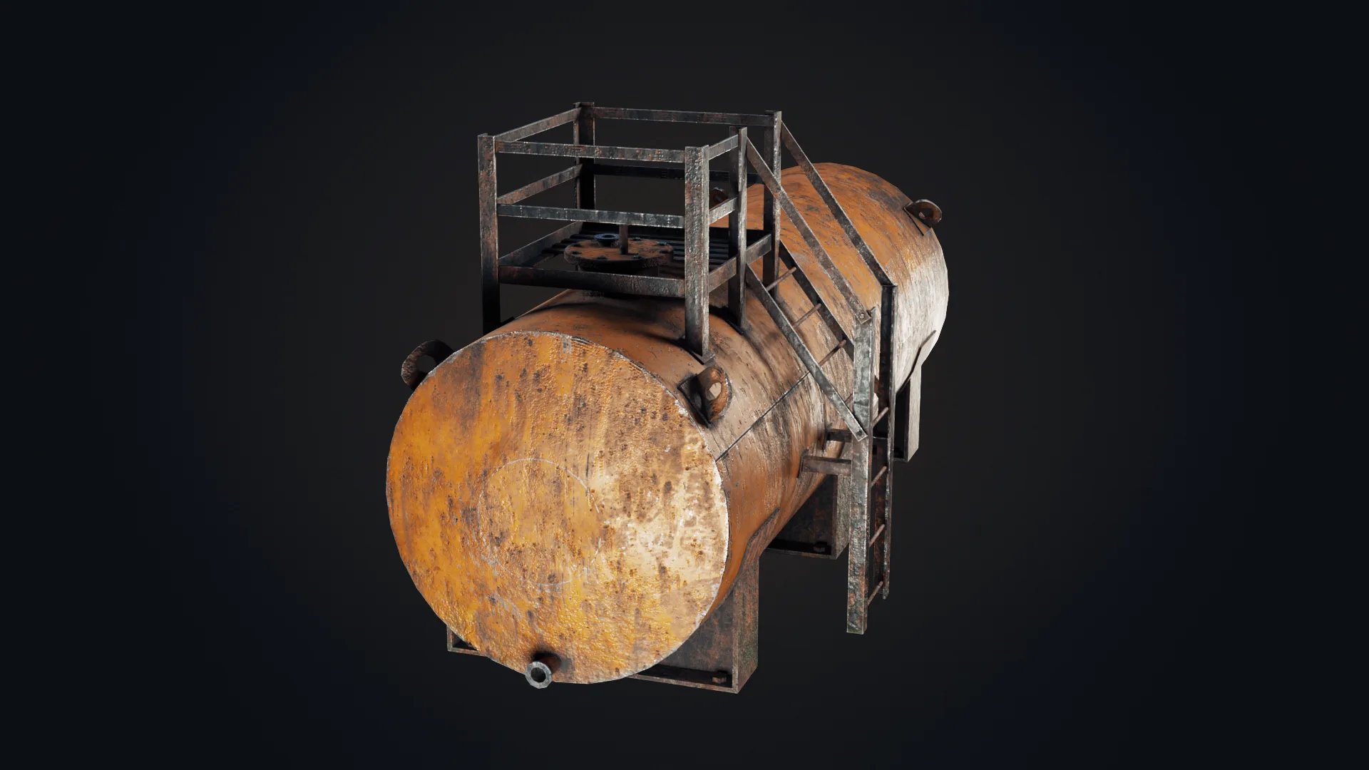 Old Oil Tank - Game Ready